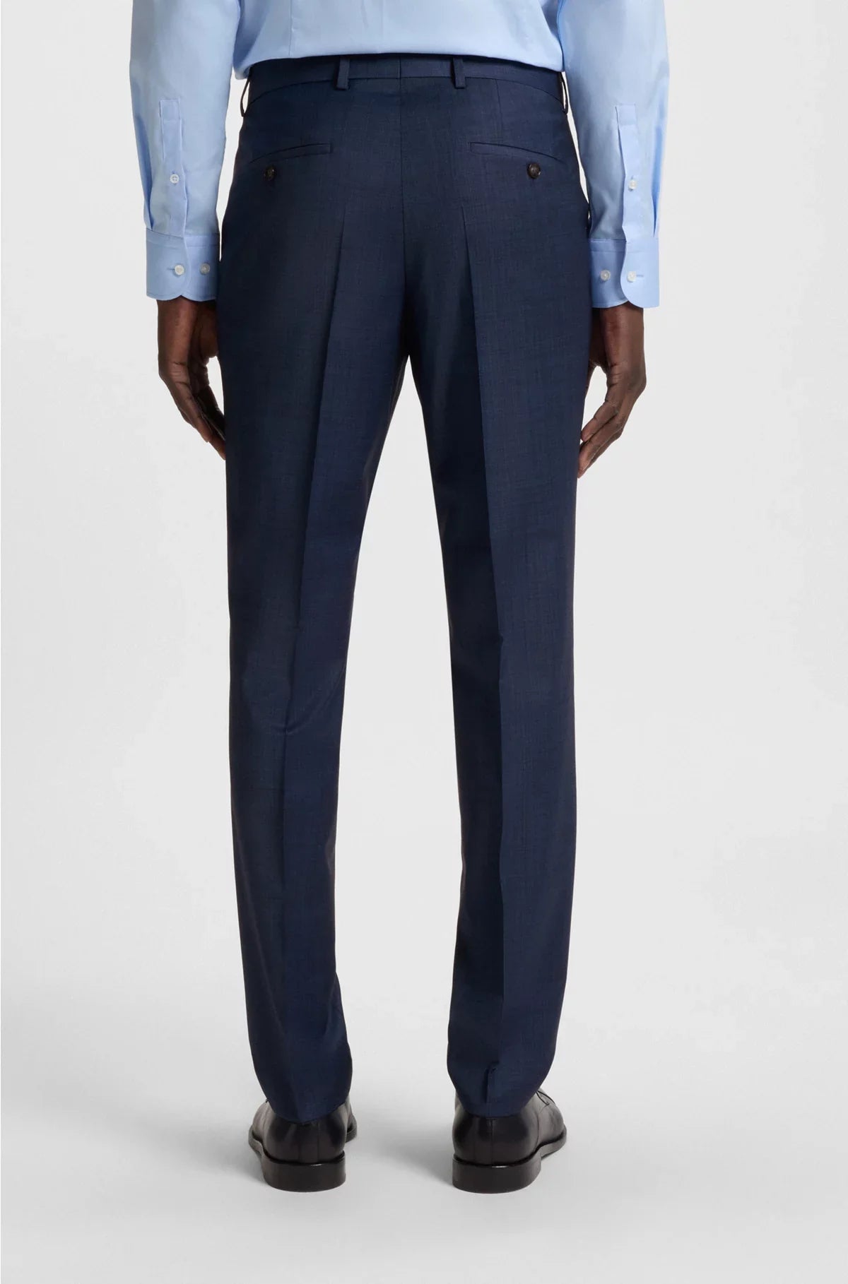 SLIM-FIT SUIT IN AMICRO-PATTERNED WOOL BLEND
