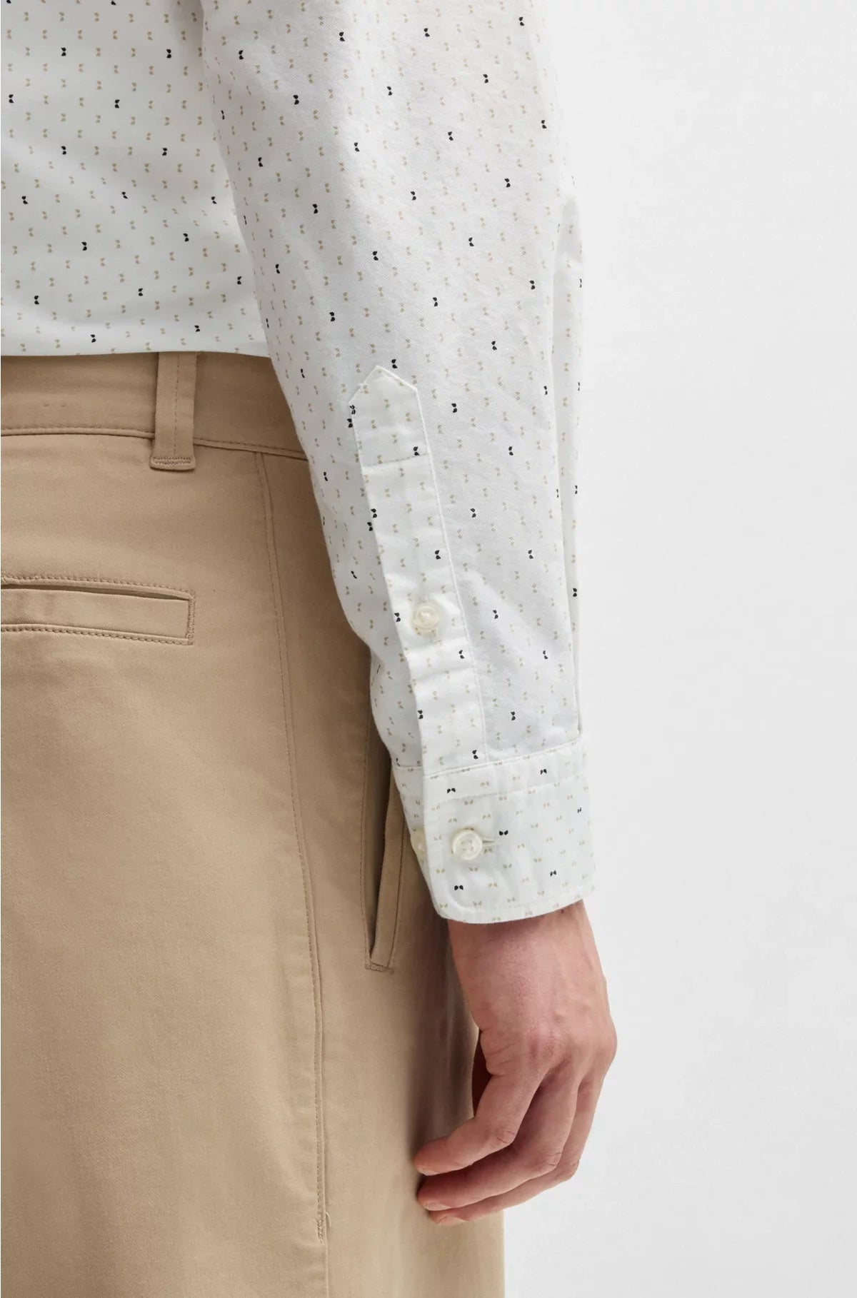 SLIM-FIT SHIRT IN PRINTED OXFORD COTTON
