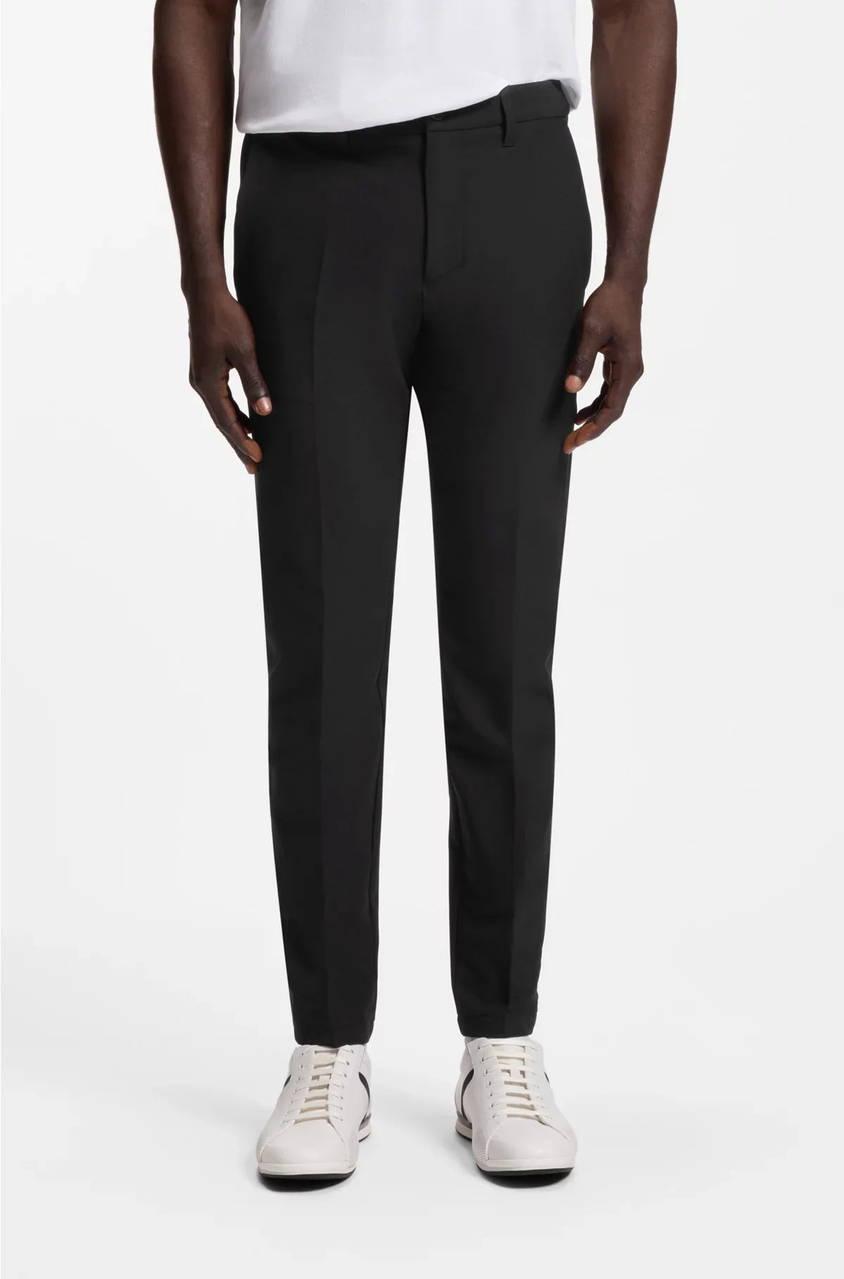 PANTALONI SLIM-FIT IN TESSUTO ELASTICIZZATO IDROREPELLENTE