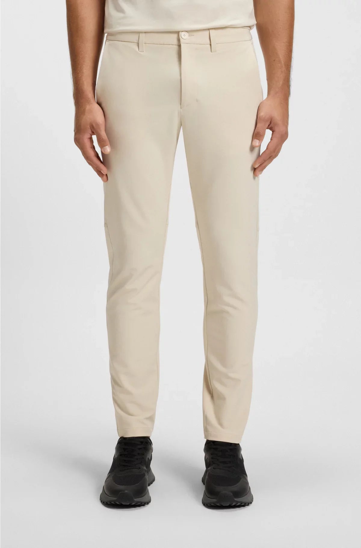 PANTALONI SLIM-FIT IN TESSUTO ELASTICIZZATO IDROREPELLENTE