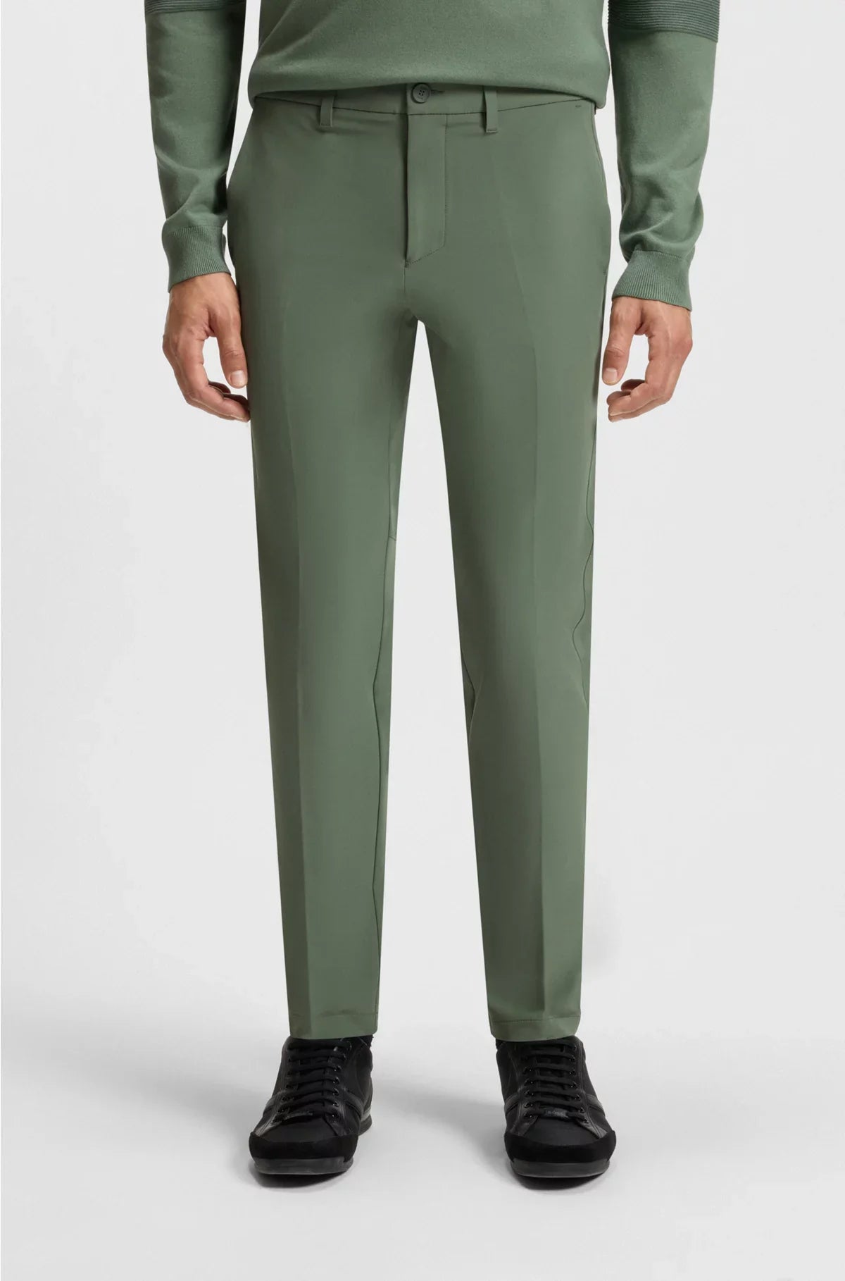 PANTALONI SLIM-FIT IN TESSUTO ELASTICIZZATO IDROREPELLENTE