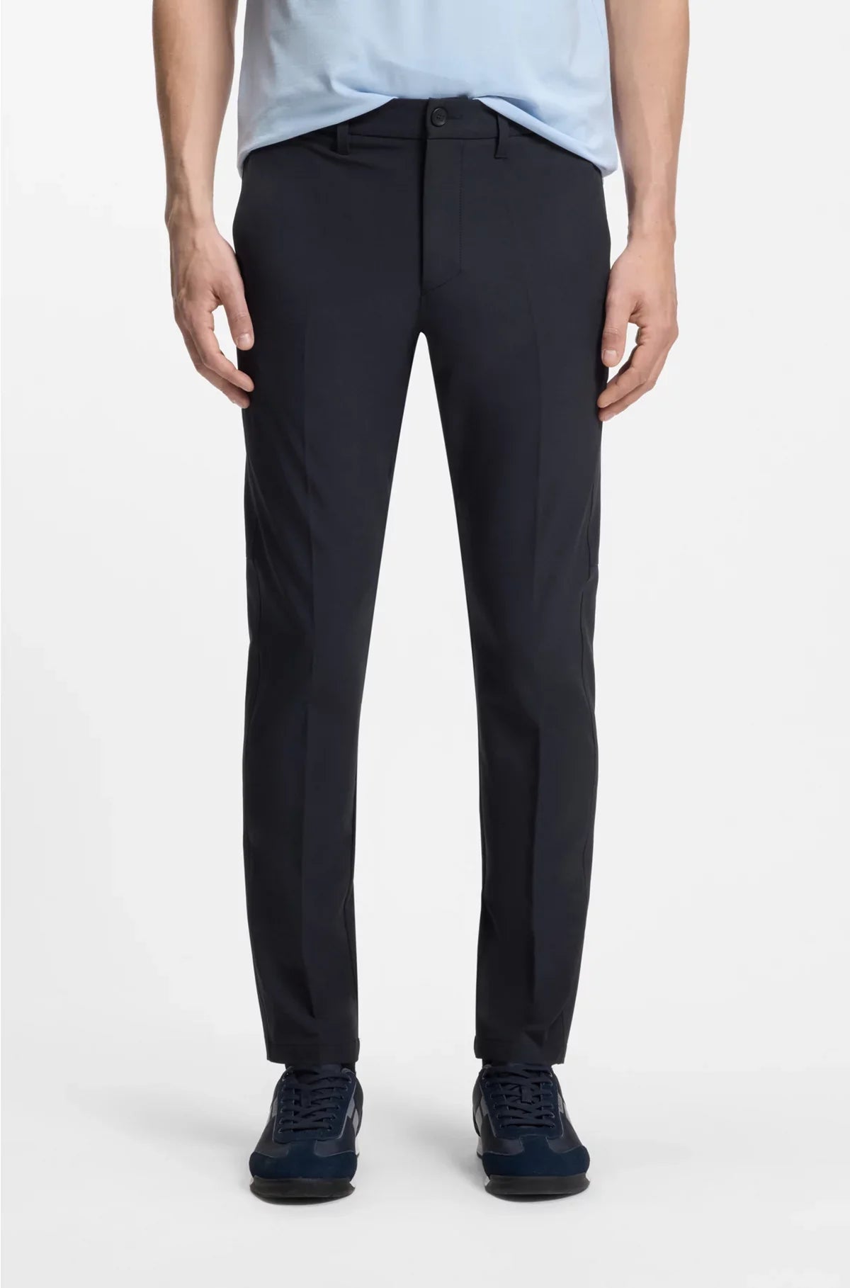 PANTALONI SLIM-FIT IN TESSUTO ELASTICIZZATO IDROREPELLENTE