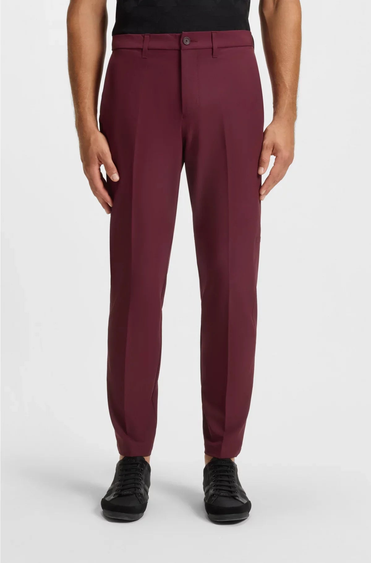 PANTALONI SLIM-FIT IN TESSUTO ELASTICIZZATO IDROREPELLENTE