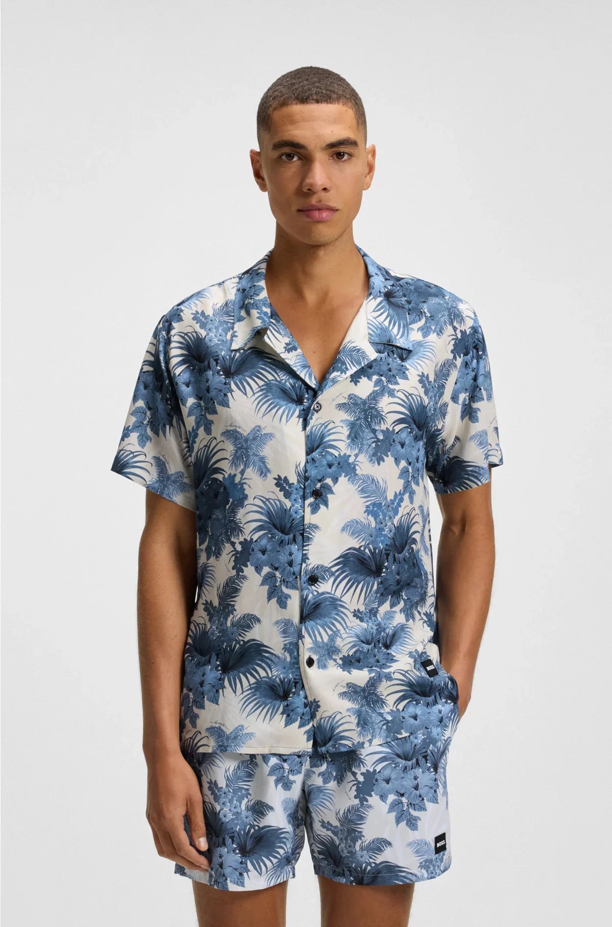 CAMICIA REGULAR-FIT CON STAMPA MODERNA