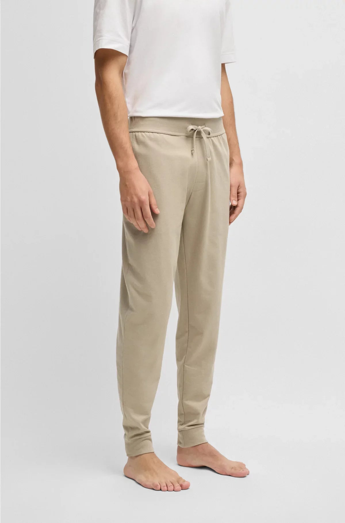 PANTALONI DELLA TUTA CON COULISSE IN SPUGNA DI COTONE CON STAMPA LOGO
