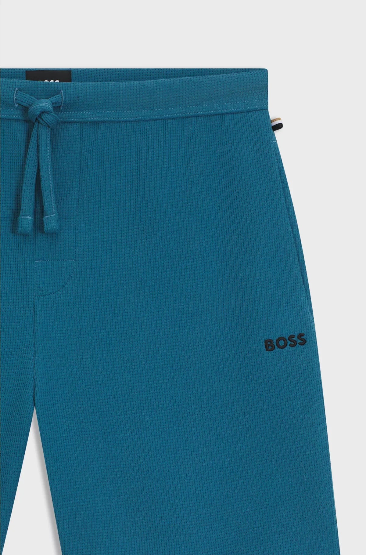 SHORTS PIGIAMA IN COTONE MISTO CON LOGO RICAMATO