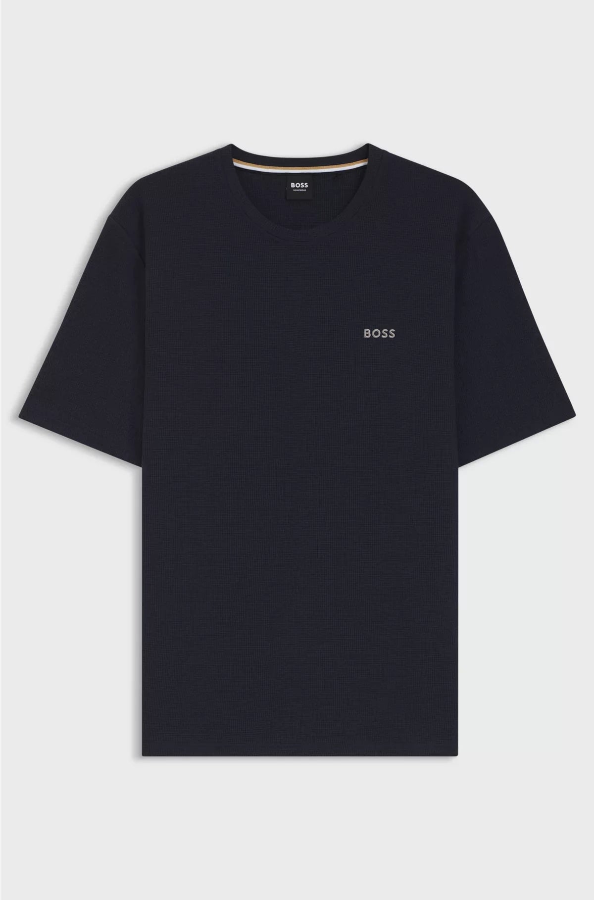 COTTON-BLEND PYJAMA T-SHIRT WITH EMBROIDERED LOGO