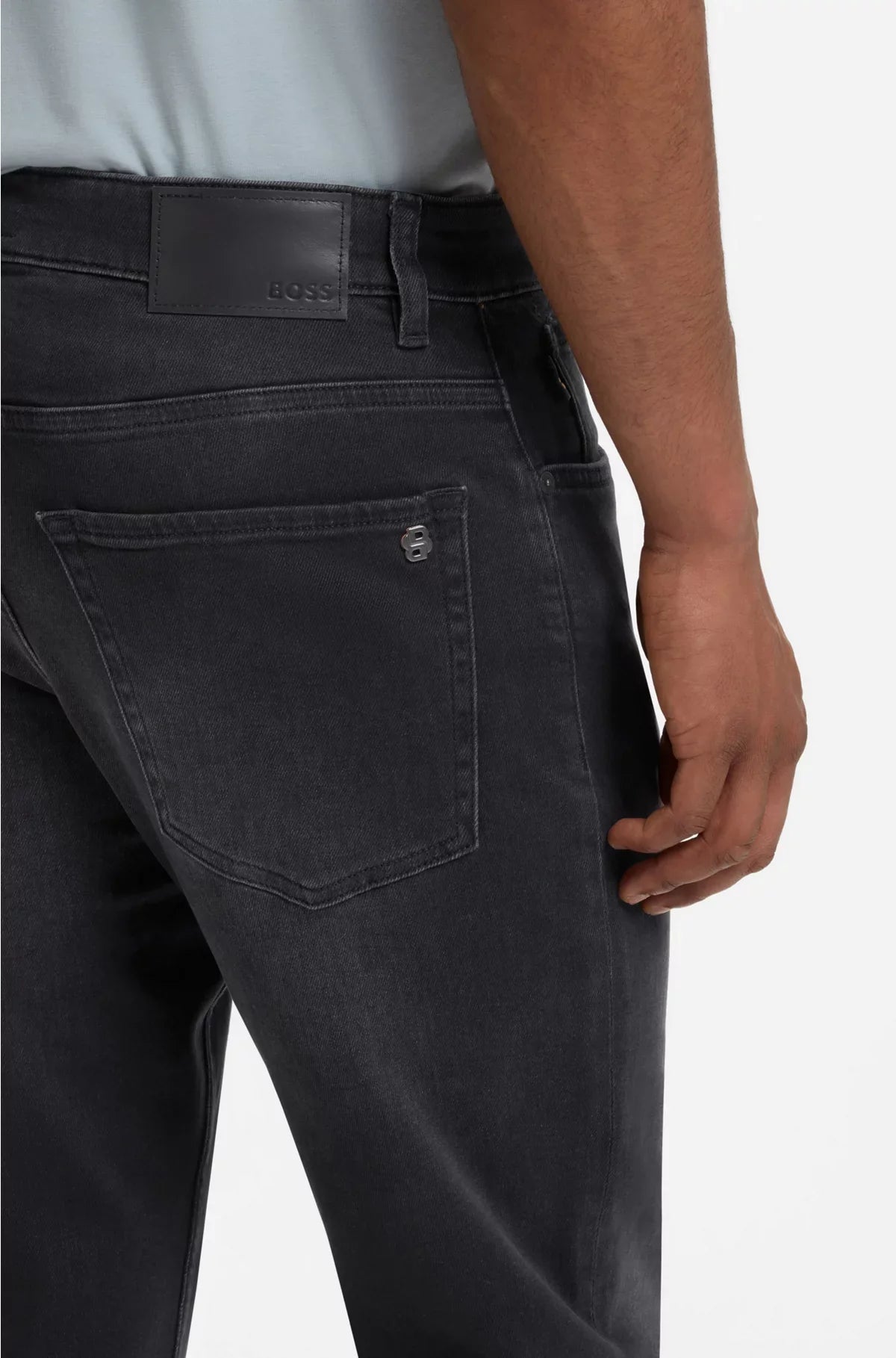 JEANS AFFUSOLATI IN DENIM STRETCH COMFORT NERO