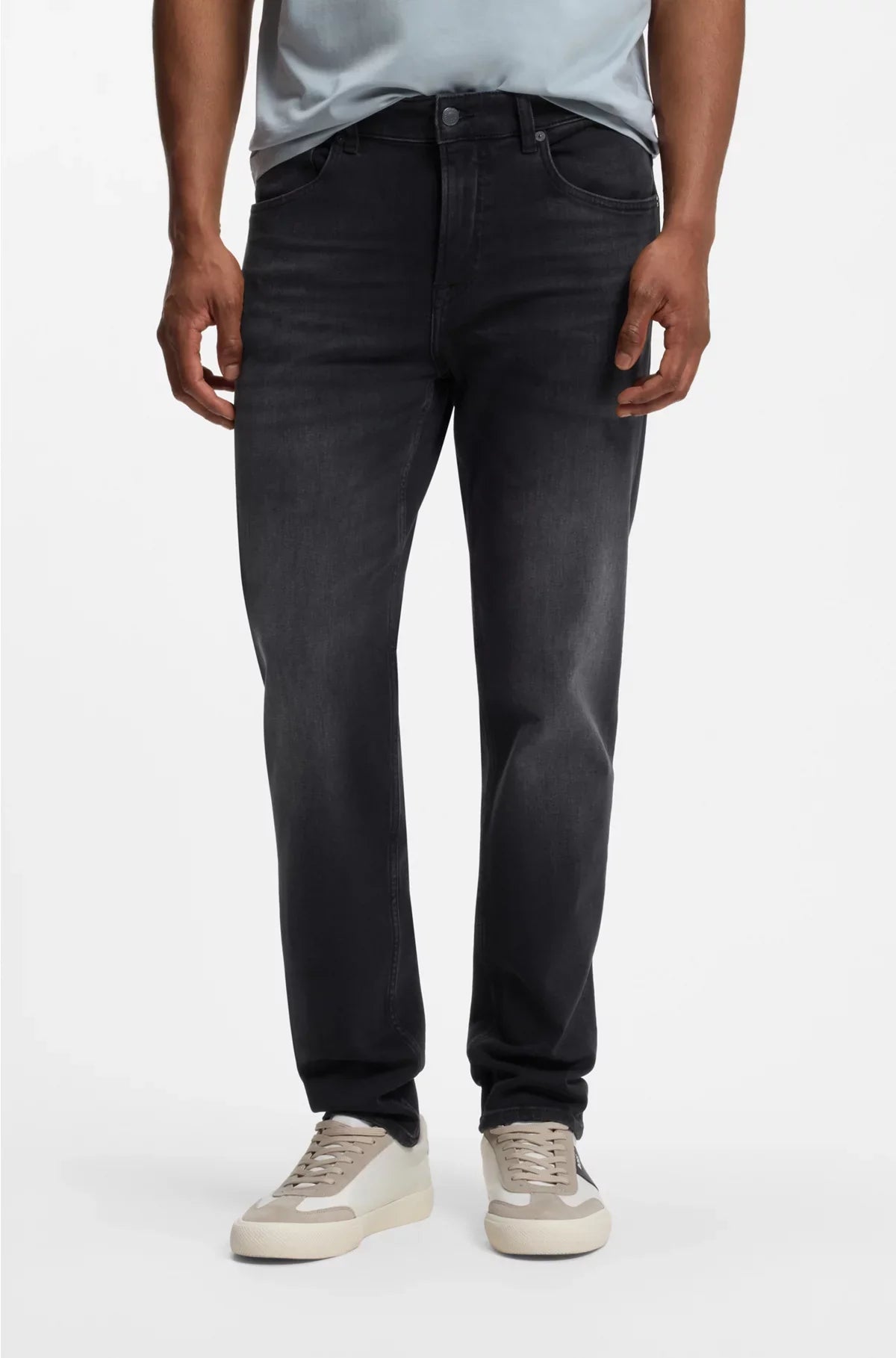 JEANS AFFUSOLATI IN DENIM STRETCH COMFORT NERO