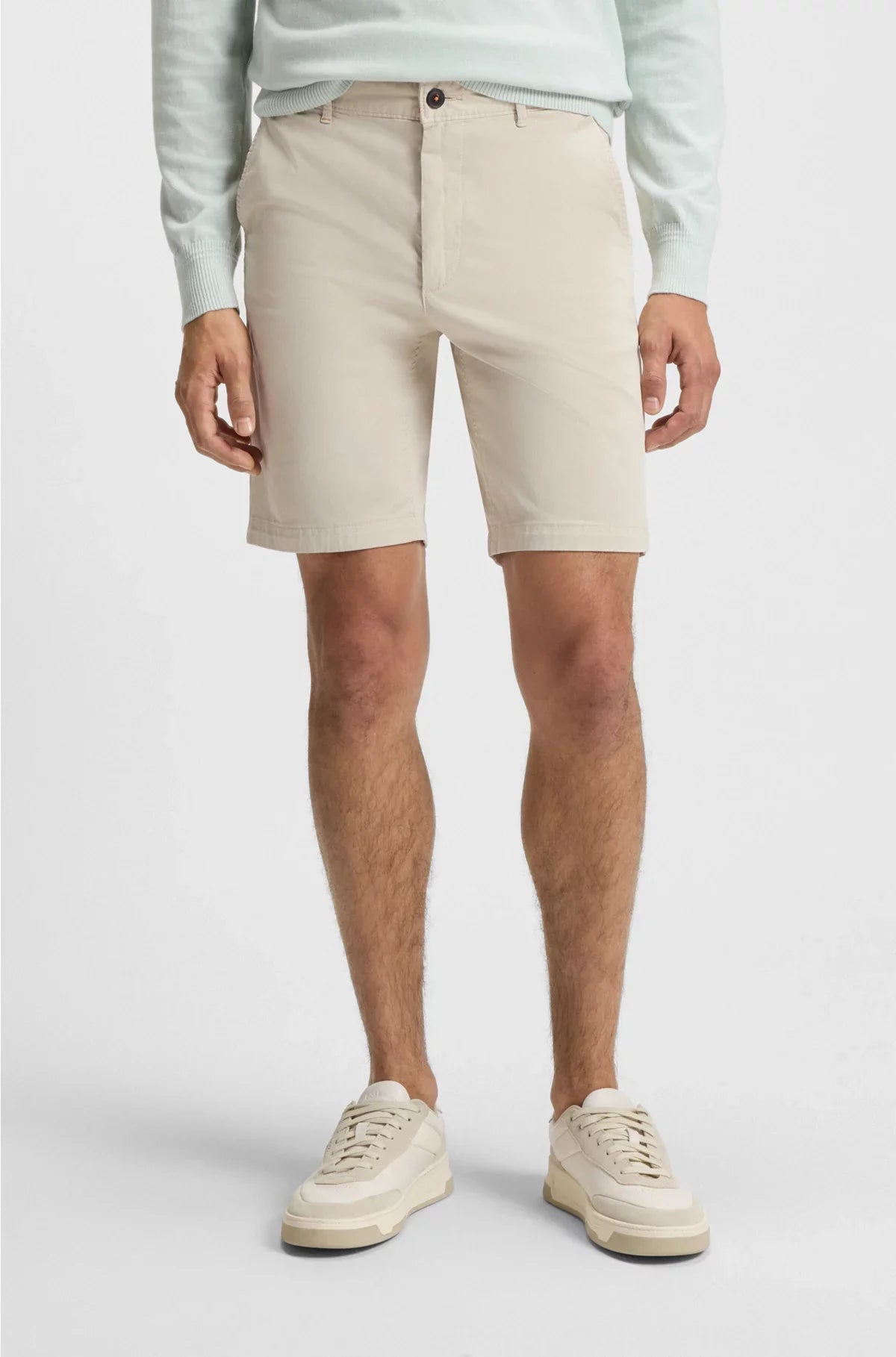 SHORTS SLIM-FIT IN TWILL DI COTONE STRETCH