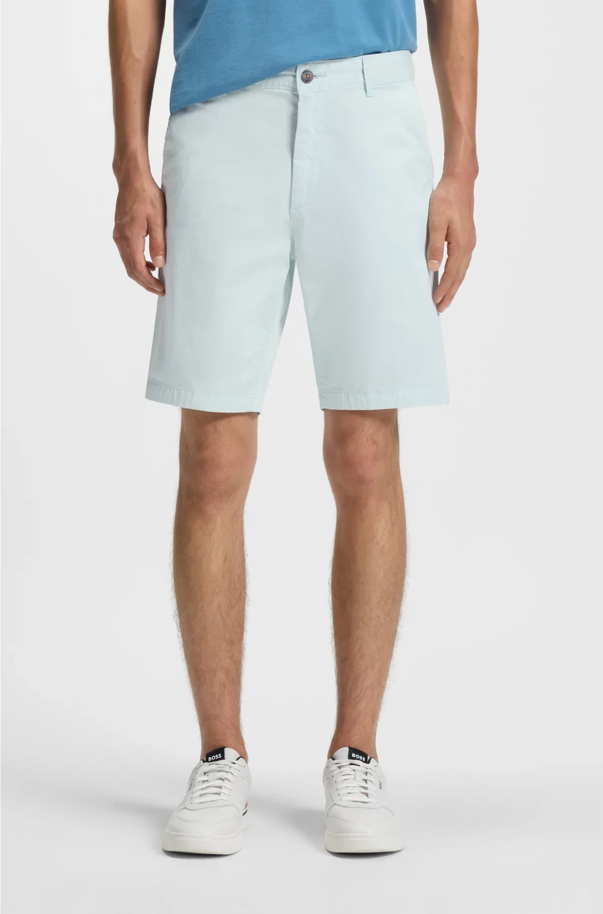 SHORTS SLIM-FIT IN TWILL DI COTONE STRETCH