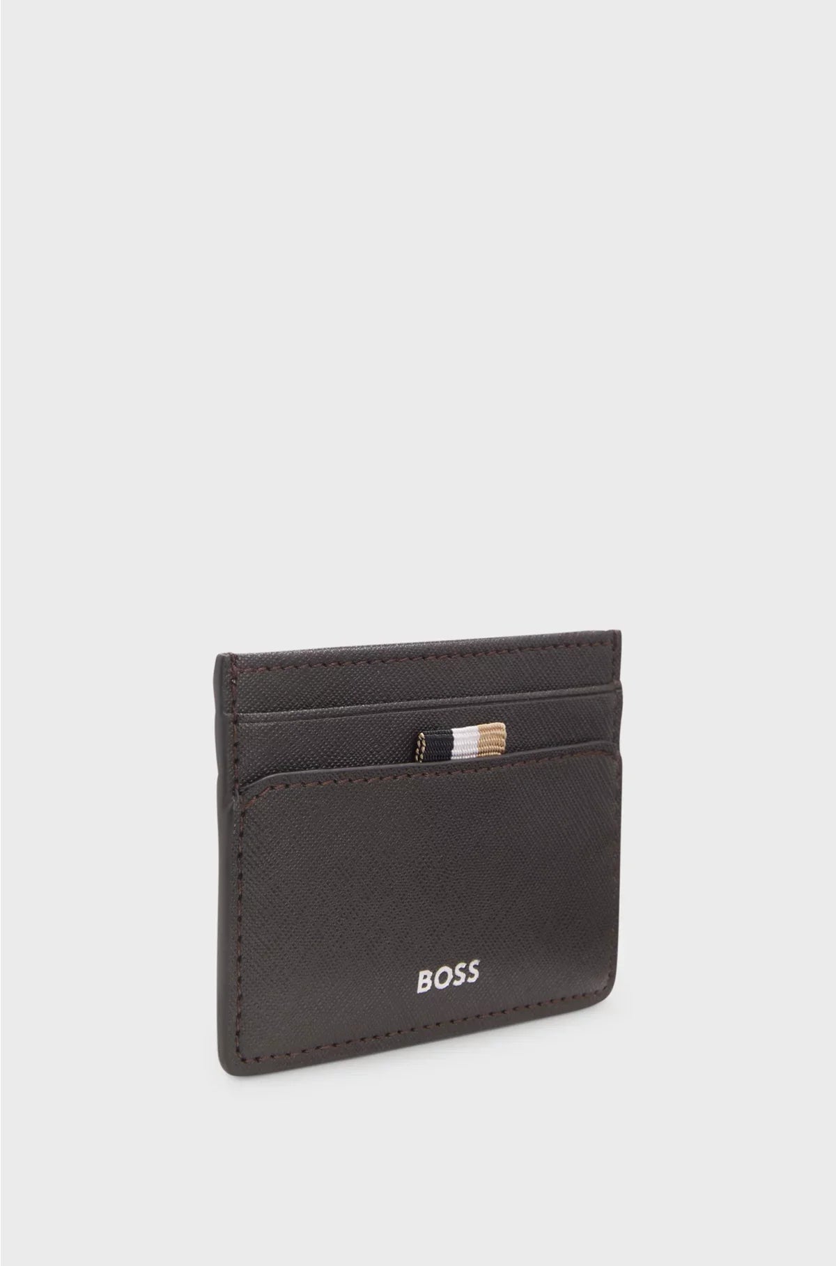 CARD HOLDER WITH FOIL-EMBOSSED LOGO