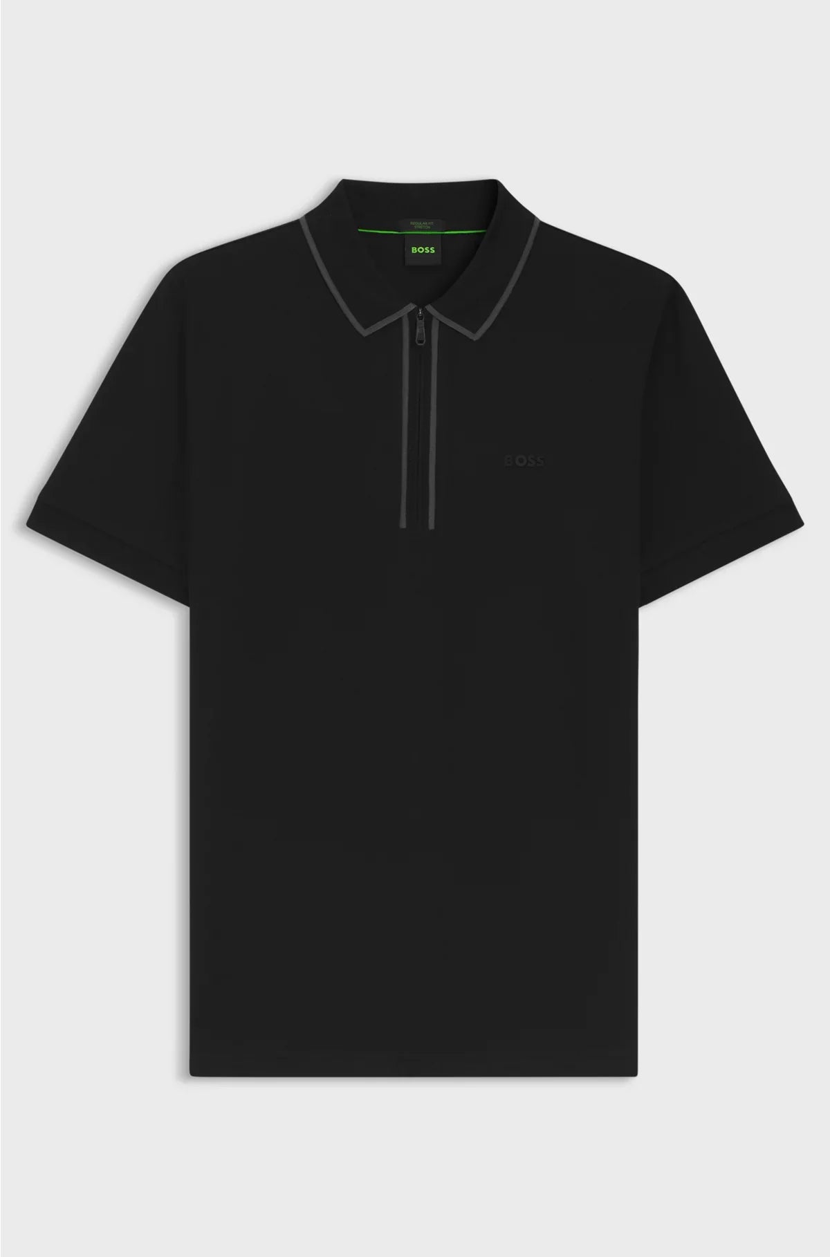STRETCH-COTTON POLO SHIRT WITH CONTRAST STRIPES