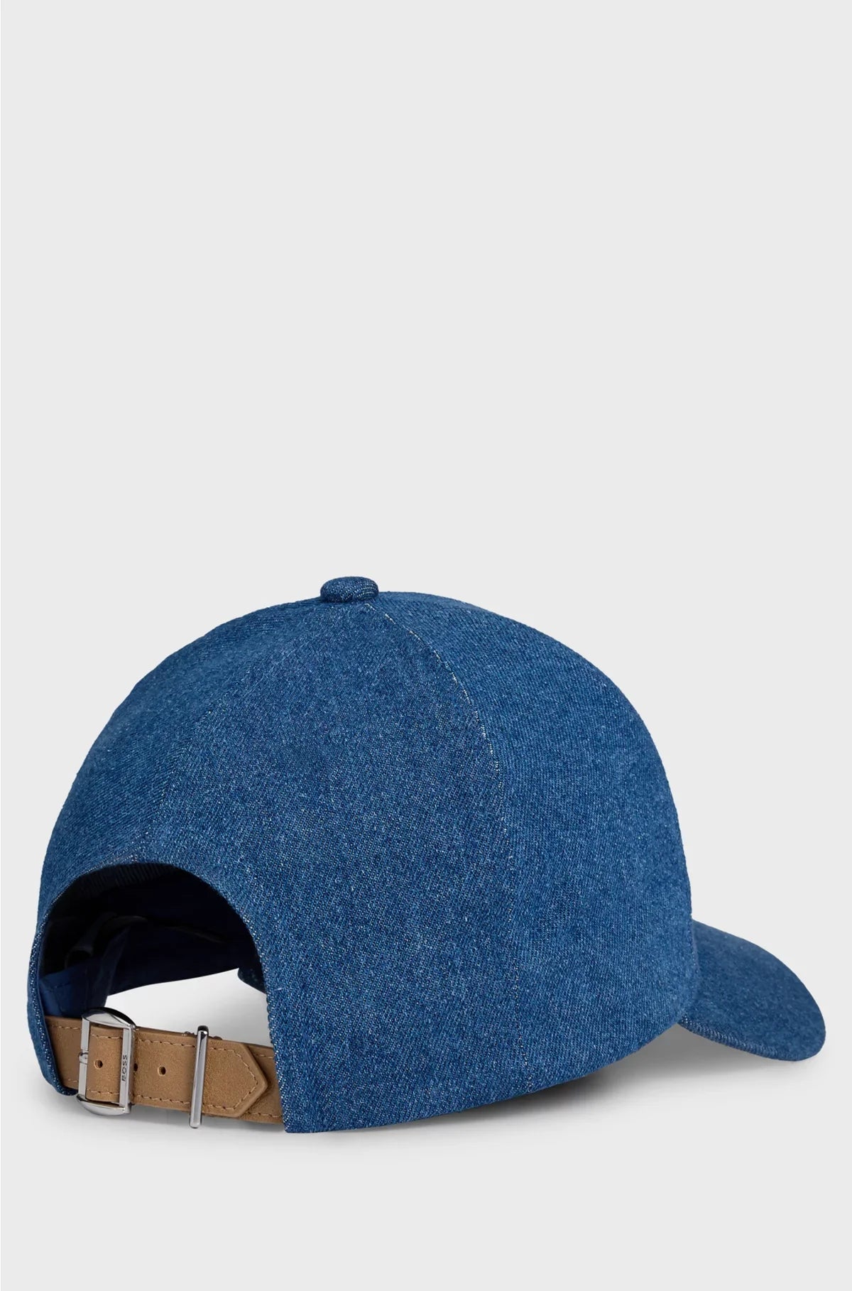 BLUE-DENIM CAP WITH DOUBLE B MONOGRAM
