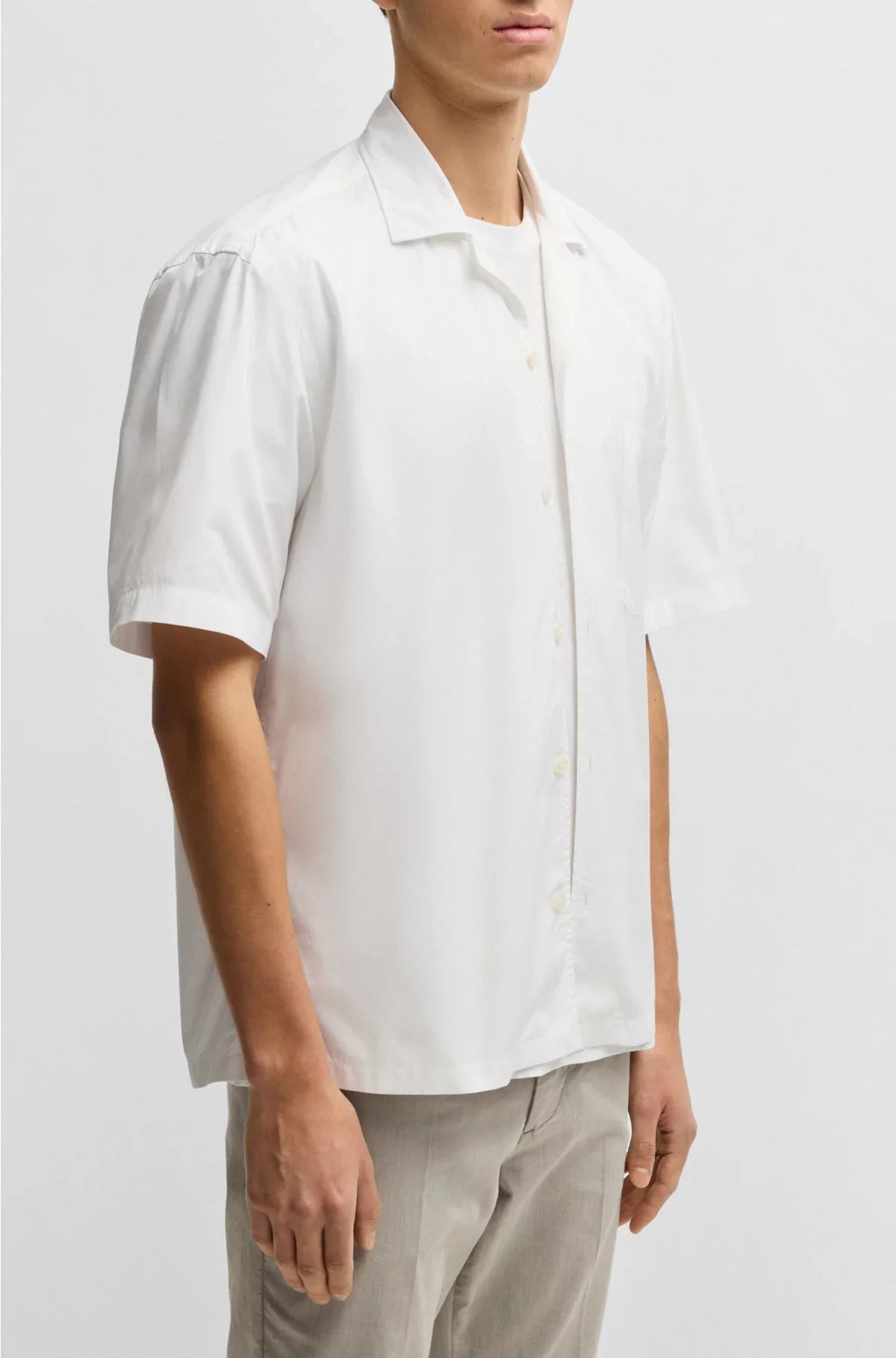 RELAXED-FIT SHIRT IN ITALIAN-MADE COTTON POPLIN