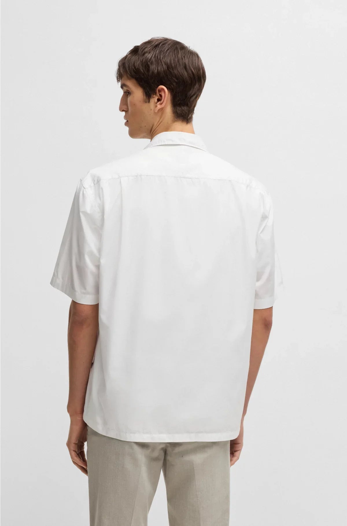RELAXED-FIT SHIRT IN ITALIAN-MADE COTTON POPLIN