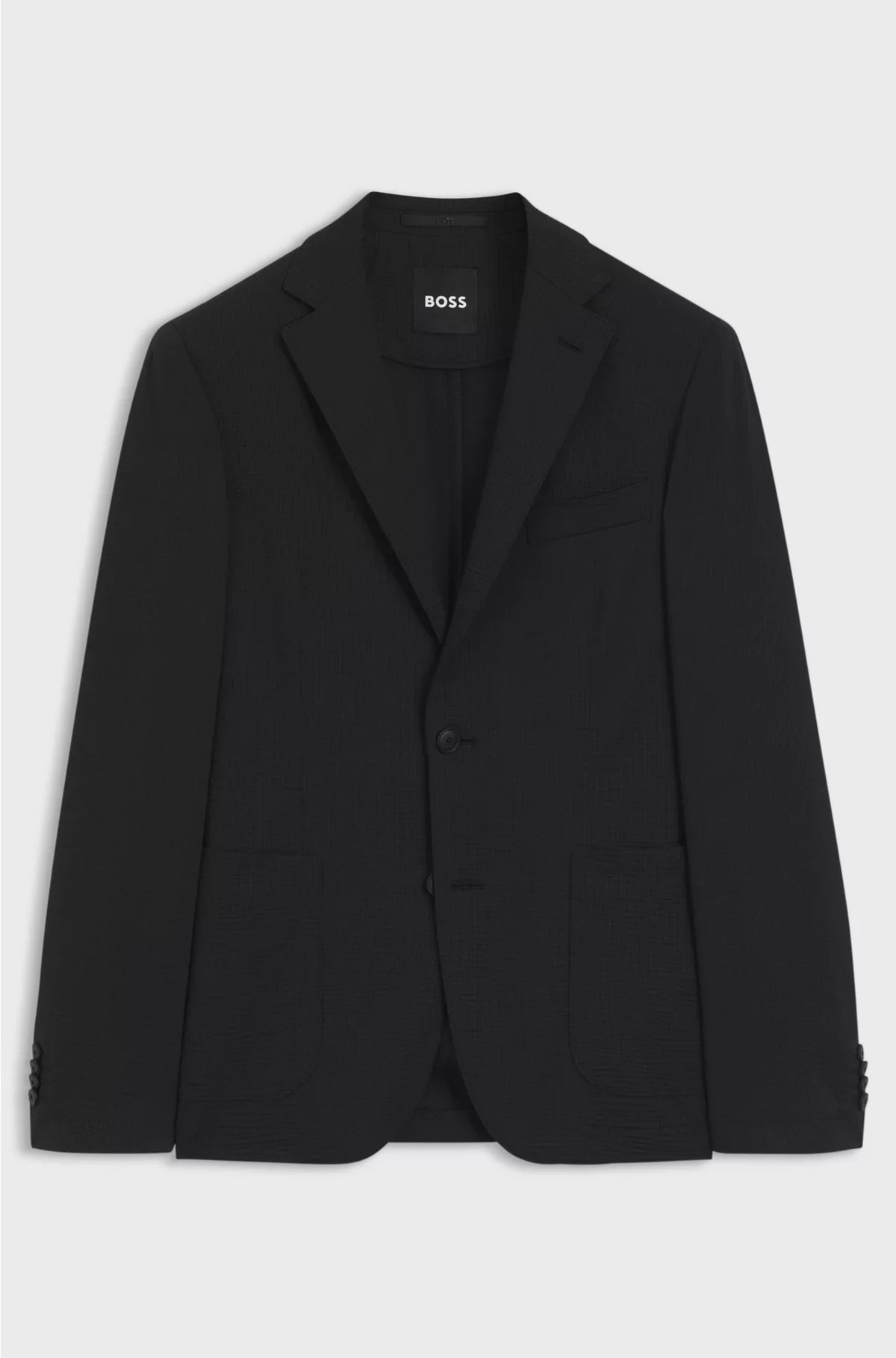 SLIM-FIT SUIT JACKET IN STRETCH SEERSUCKER