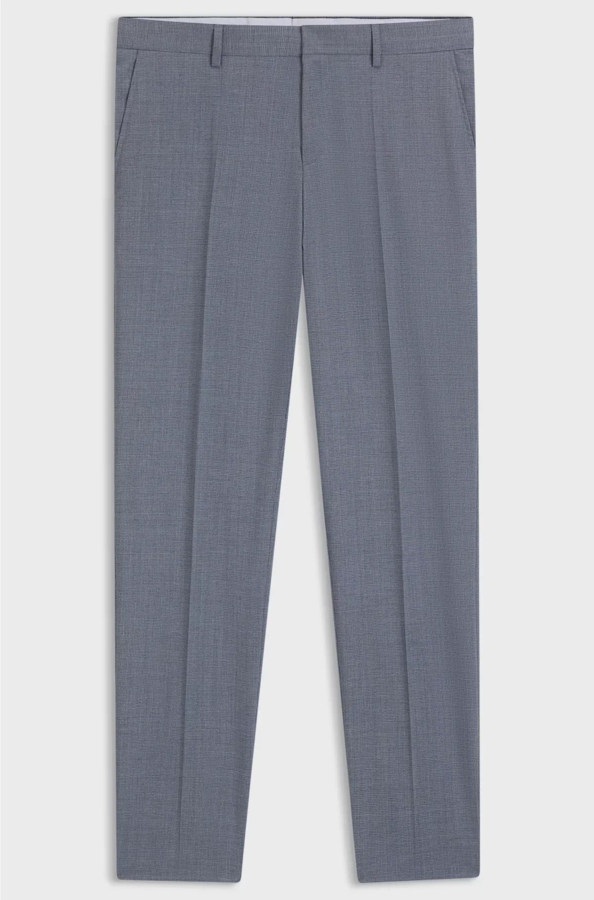FORMAL TROUSERS IN A PATTERNED VIRGIN-WOOL BLEND