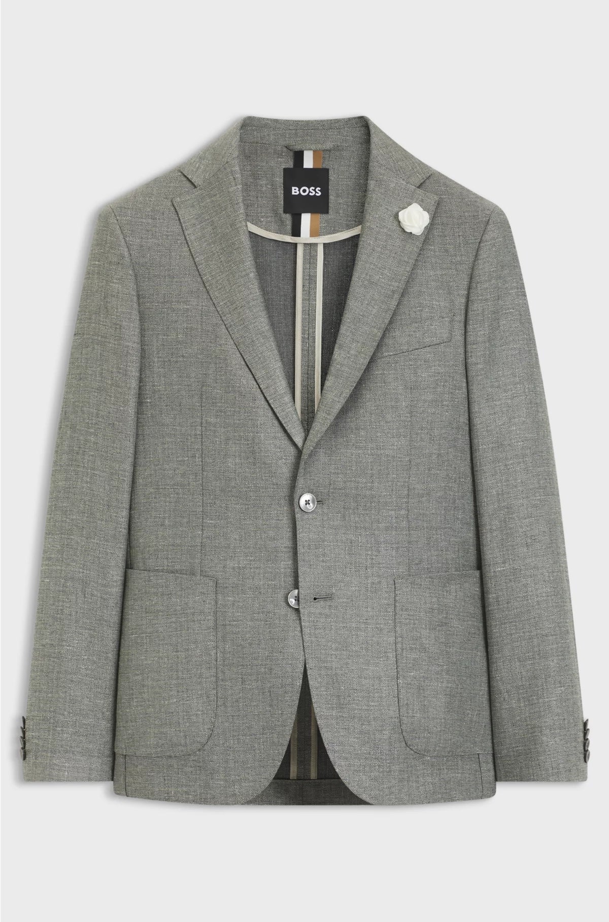 SLIM-FIT BLAZER INMICRO-PATTERNED FABRIC