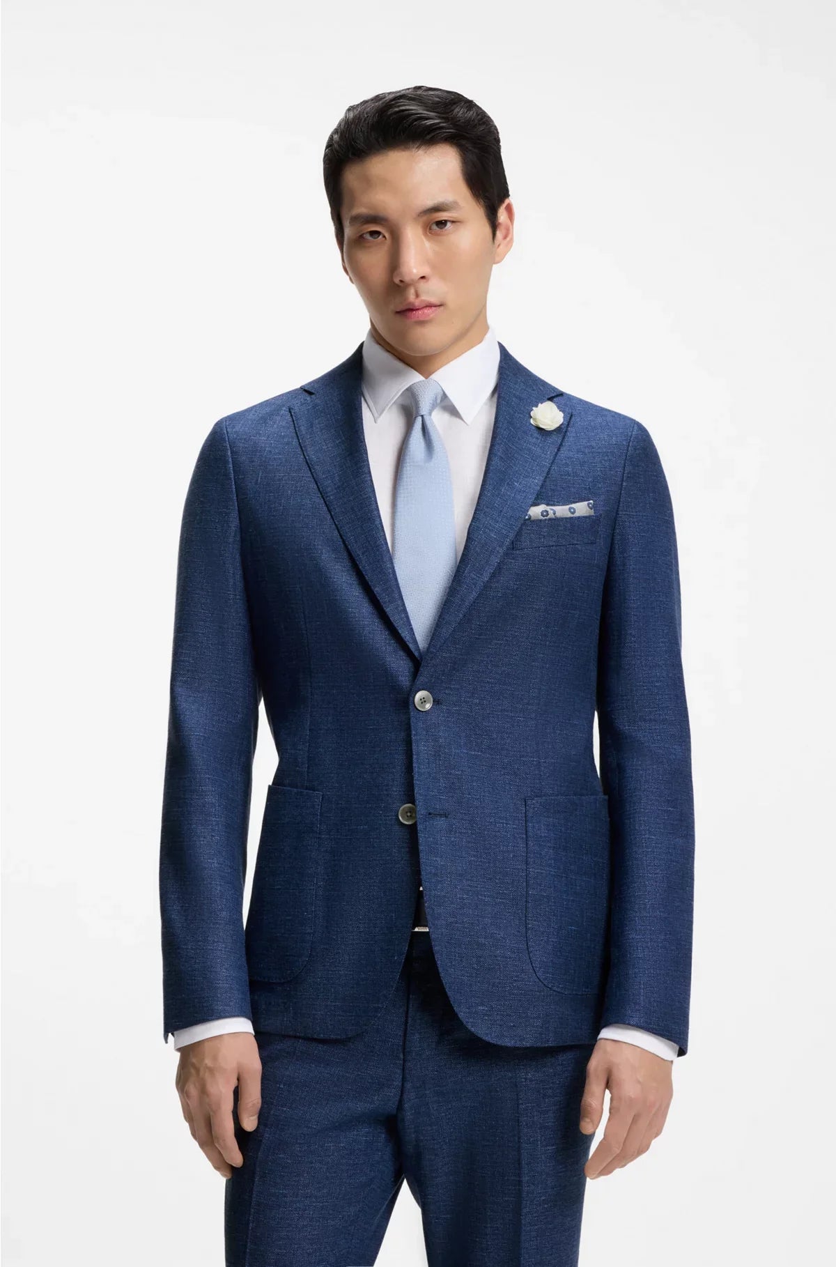 SLIM-FIT BLAZER INMICRO-PATTERNED FABRIC