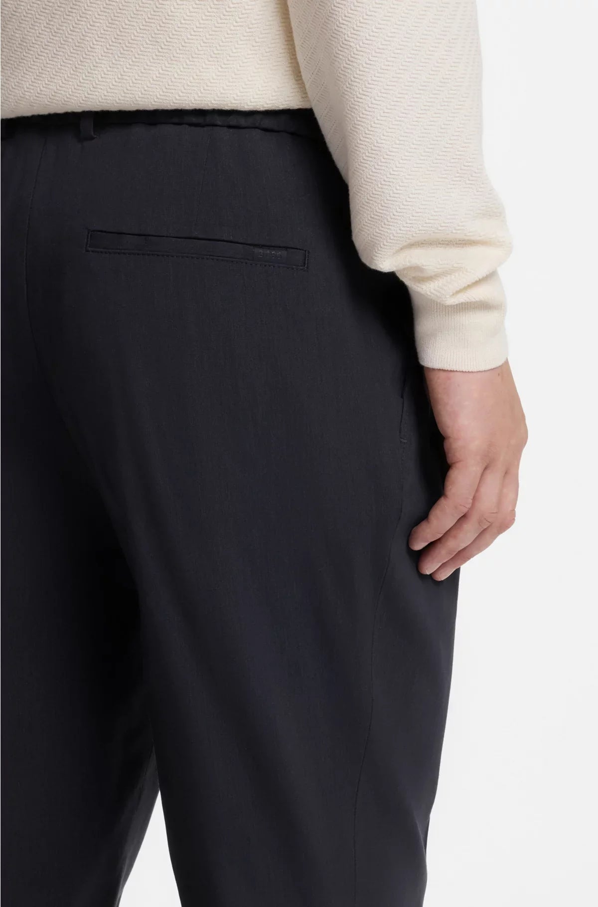 PANTALONI SU MISURA AFFUSOLATI LAVABILI IN LAVATRICE IN MISTO LINO