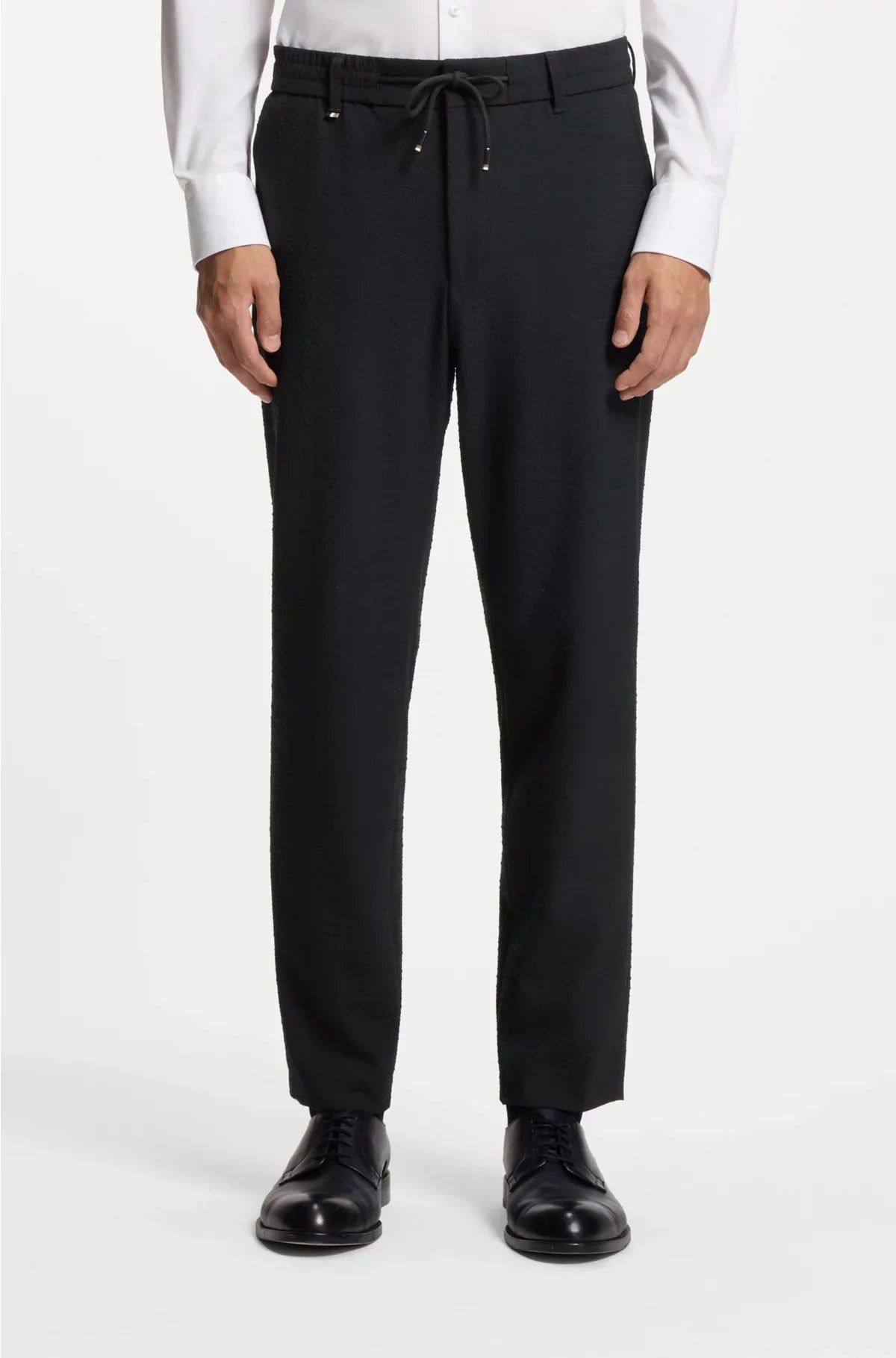FORMAL TROUSERS IN STRETCH SEERSUCKER
