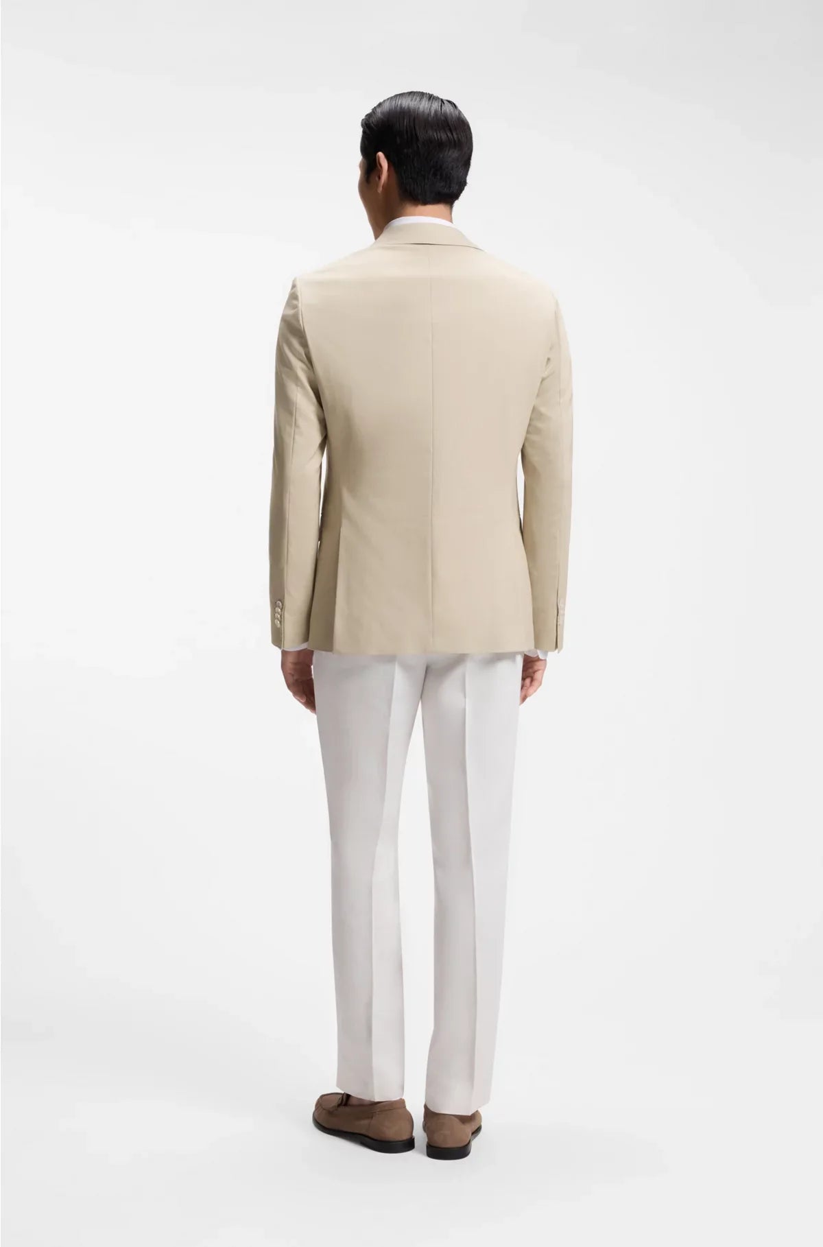 SLIM-FIT BLAZER IN STRETCH CHIFFON