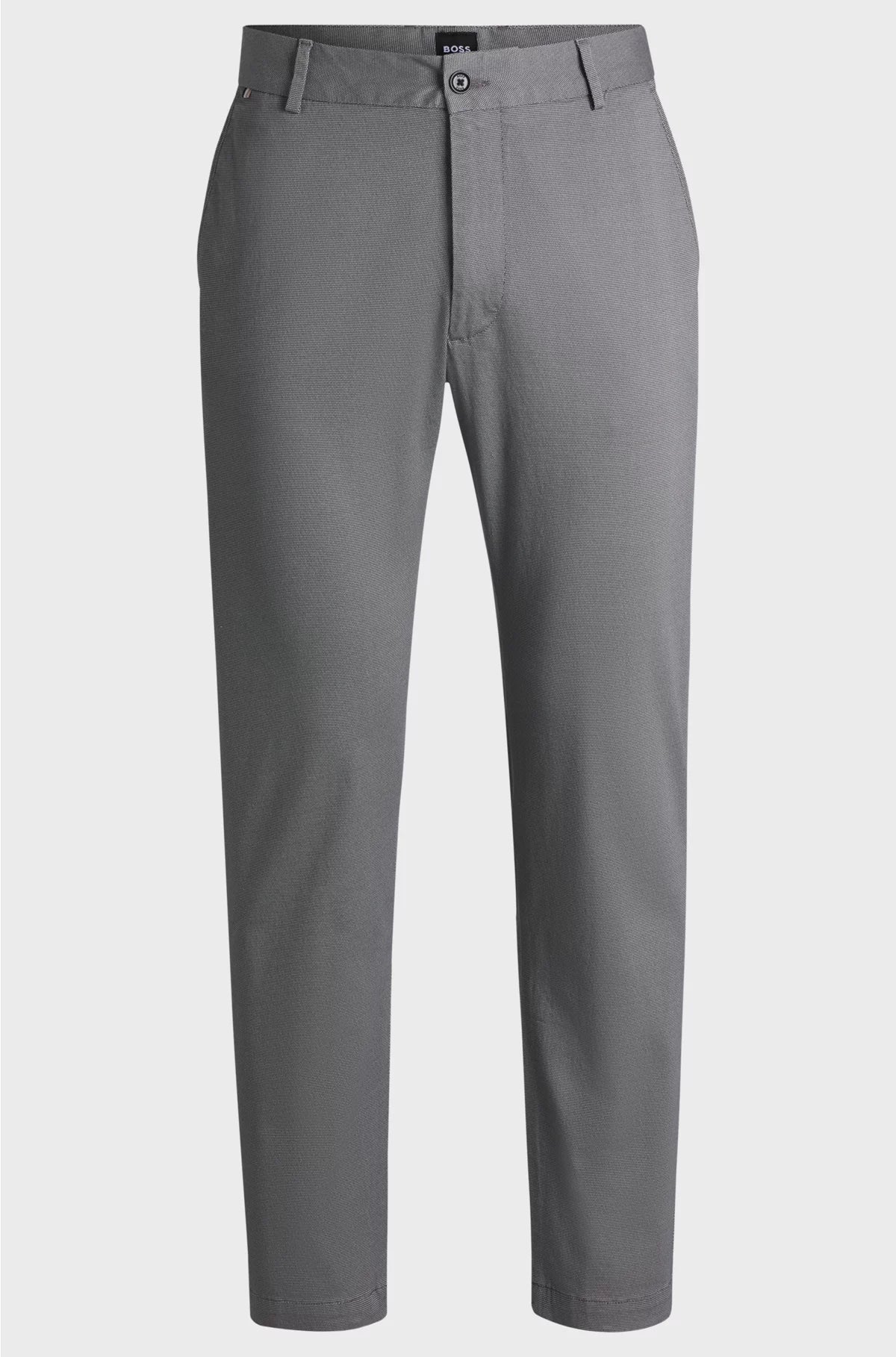 REGULAR-FIT TROUSERS IN PRINTED STRETCH COTTON