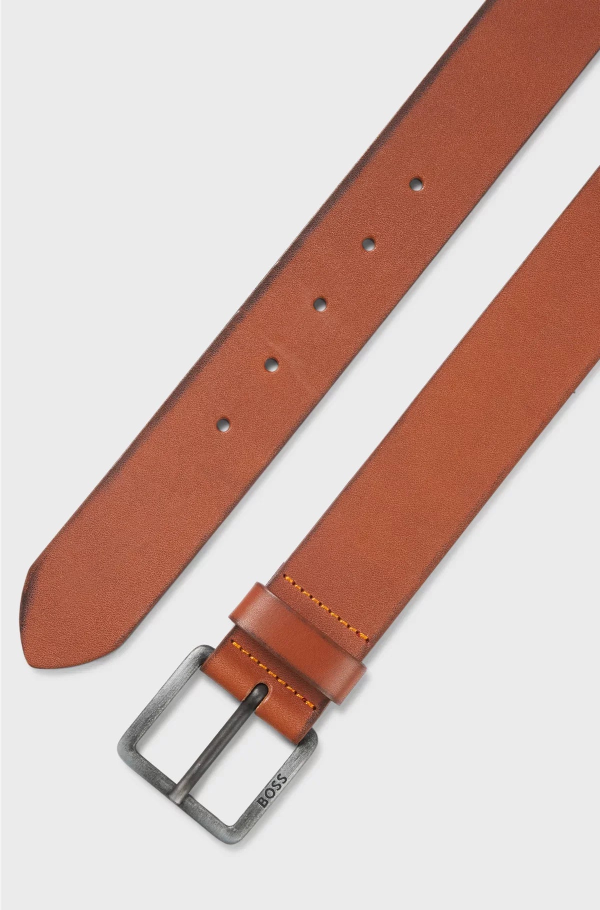 CINTURA IN PELLE CON FIBBIA LOGO