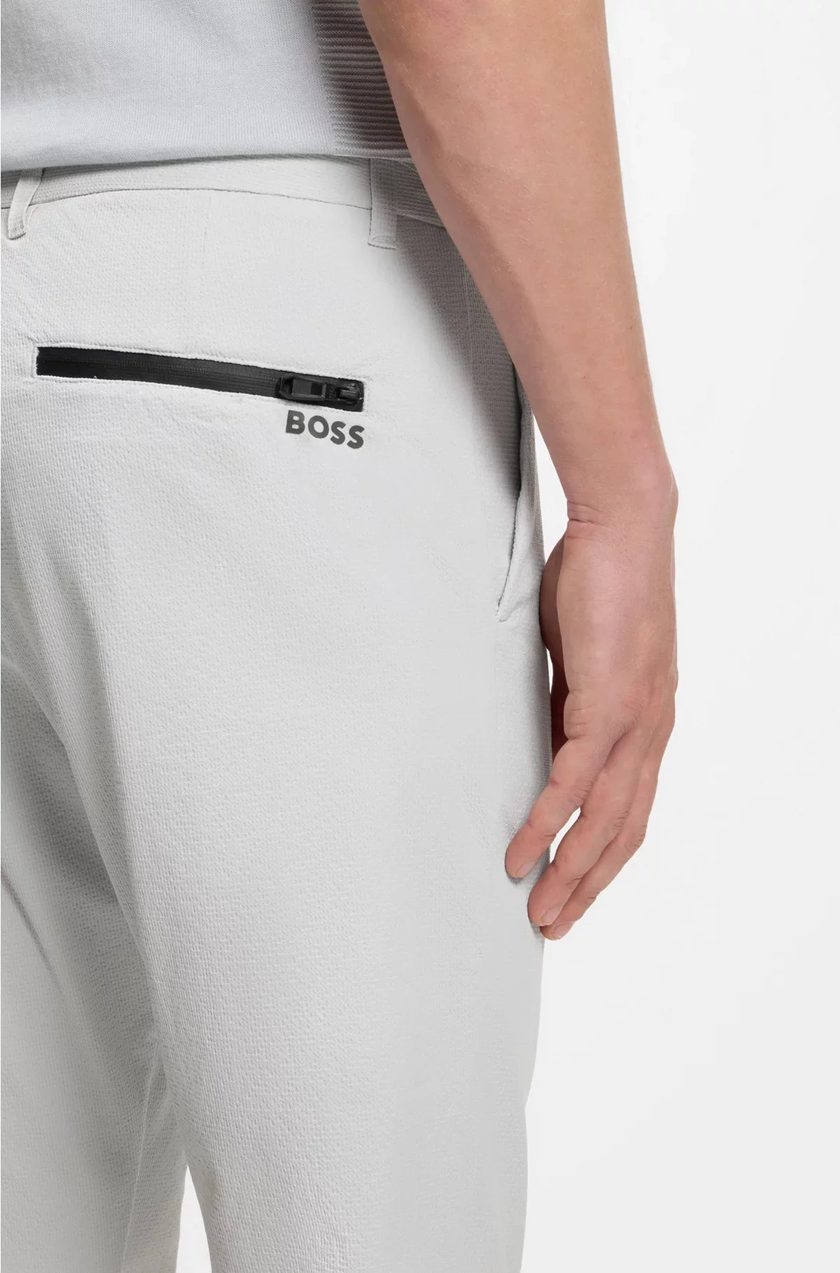 CHINO SLIM FIT IN SEERSUCKER ELASTICIZZATO