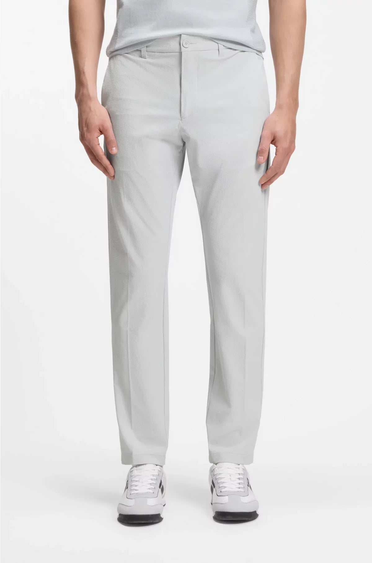 CHINO SLIM FIT IN SEERSUCKER ELASTICIZZATO