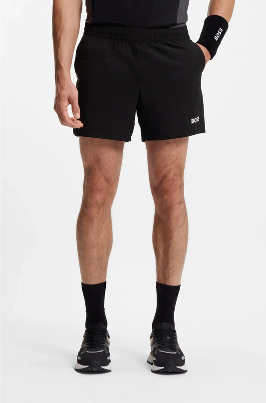 SHORTS DA TENNIS ATTIVI IN TESSUTO ELASTICIZZATO AD ASCIUGATURA RAPIDA