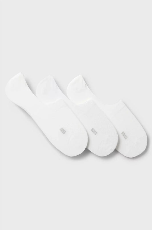 THREE-PACK OF INVISIBLE SOCKS IN A COTTON BLEND