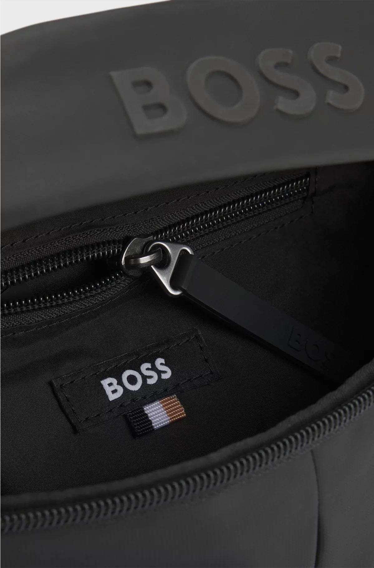 FAUX-LEATHER BELT BAG WITH LOGO DETAIL