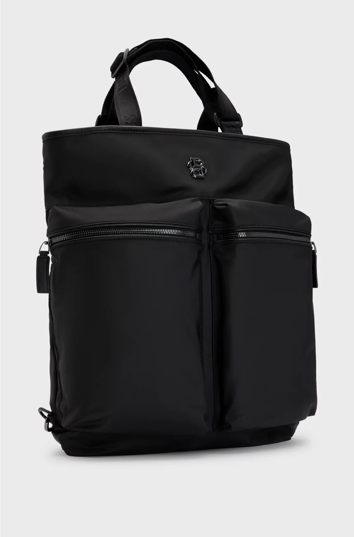 TWIN-POCKET TOTE BAG WITH SHOULDER STRAPS