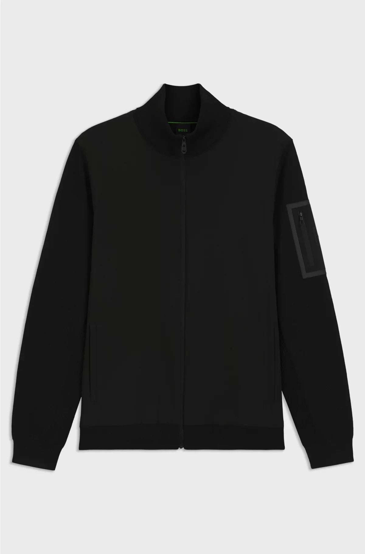 THERMOREGULATING HYBRID JACKET WITH ZIPPED SLEEVE POCKET