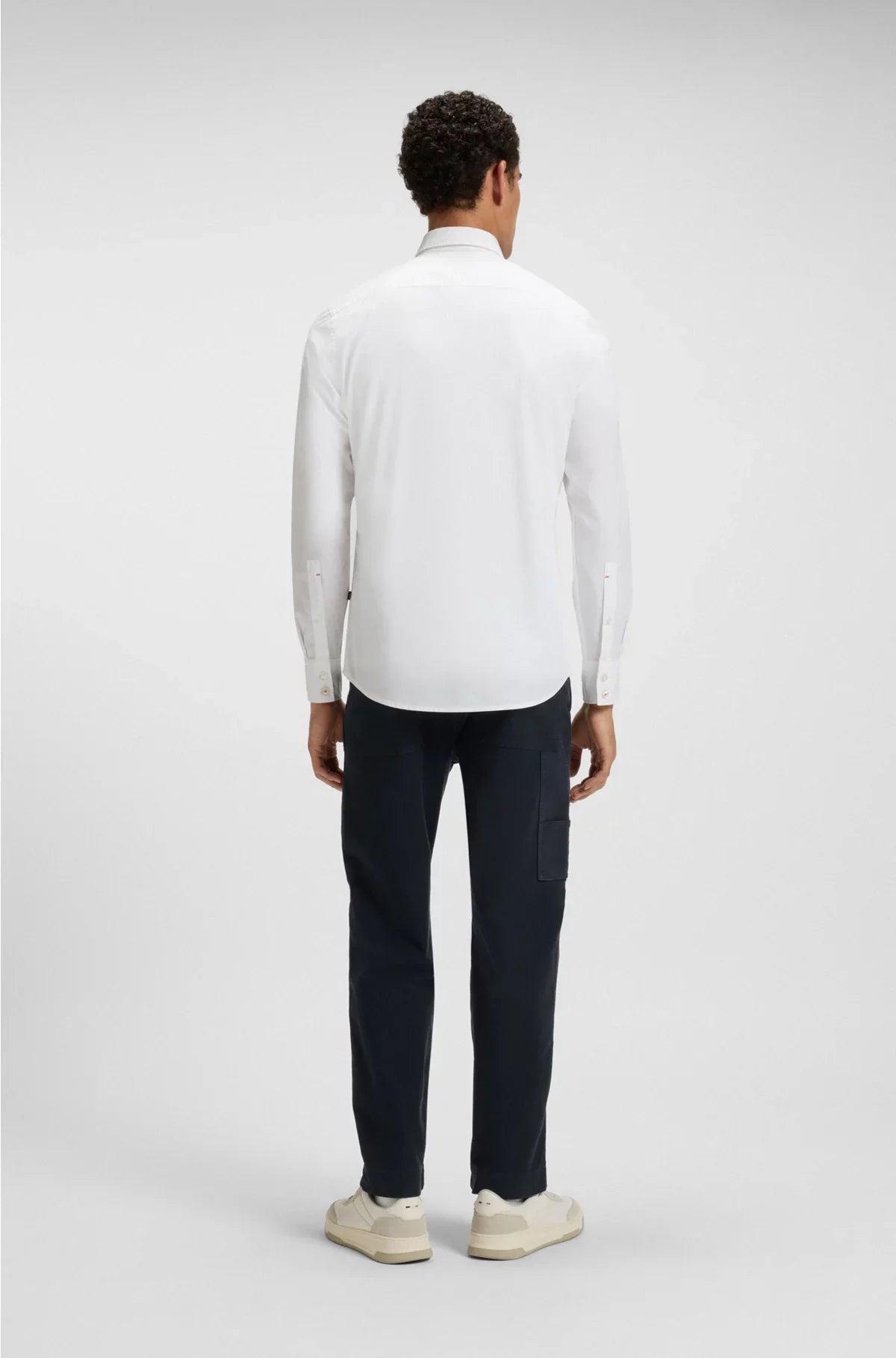 STRAIGHT-FIT TROUSERS IN STRETCH-COTTON TWILL