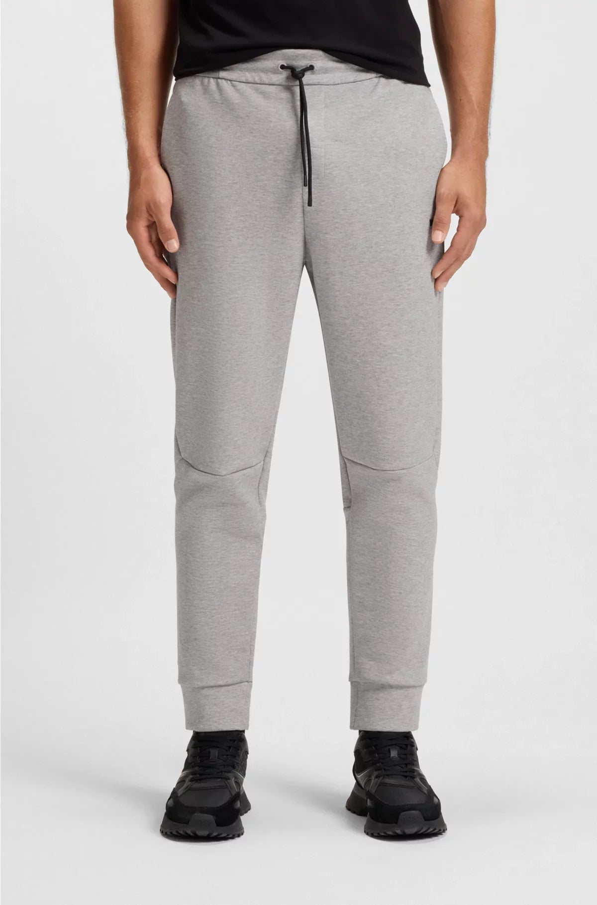 COTTON-BLEND TRACKSUIT BOTTOMS WITH STRIPED TRIMS