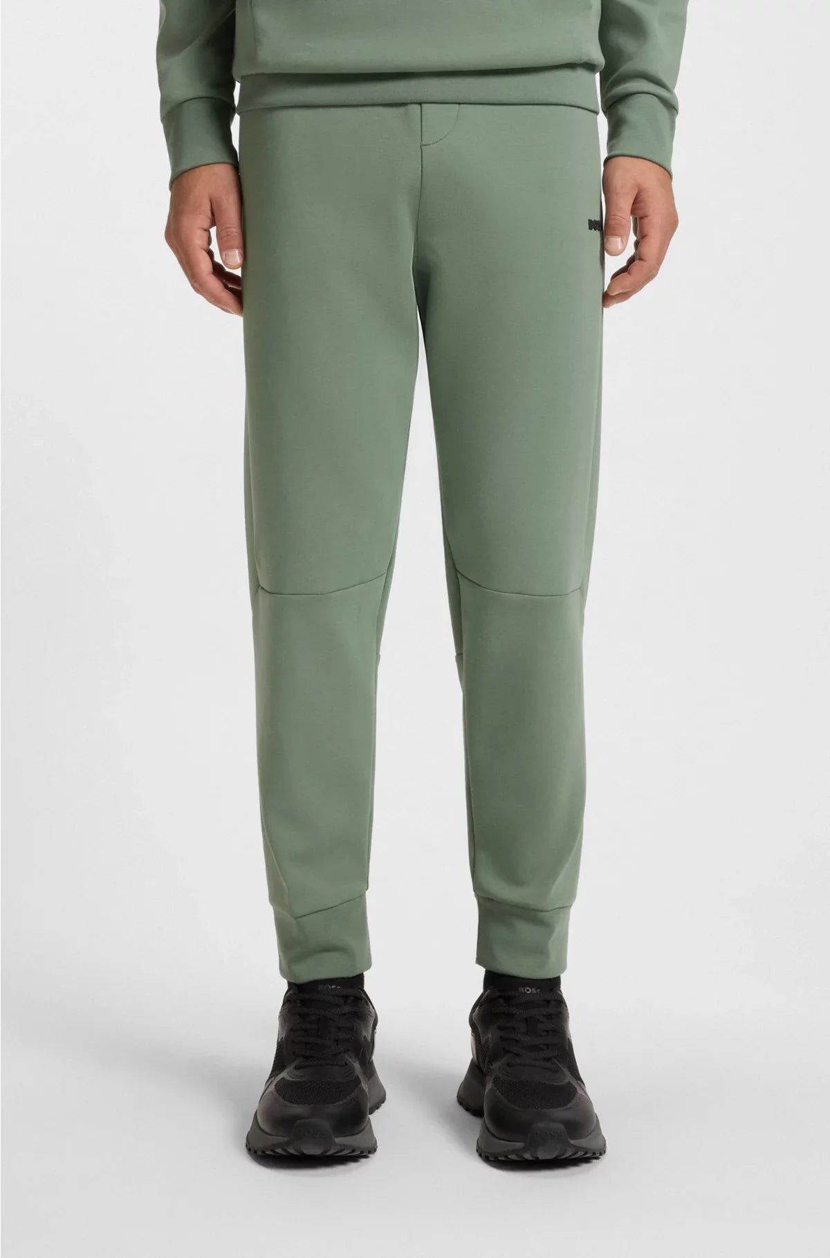 COTTON-BLEND TRACKSUIT BOTTOMS WITH STRIPED TRIMS