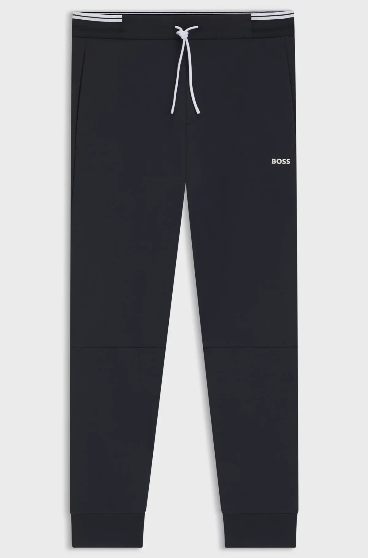 COTTON-BLEND TRACKSUIT BOTTOMS WITH STRIPED TRIMS