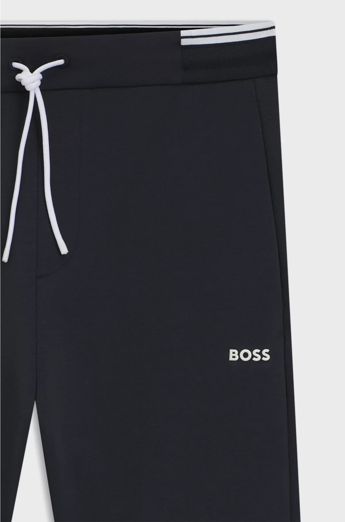 COTTON-BLEND TRACKSUIT BOTTOMS WITH STRIPED TRIMS