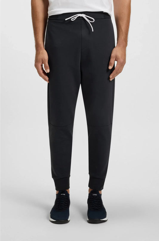 COTTON-BLEND TRACKSUIT BOTTOMS WITH STRIPED TRIMS