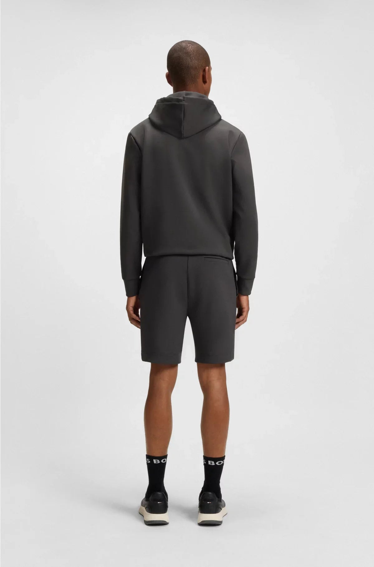 SHORTS IN MISTO COTONE CON DETTAGLI A RIGHE