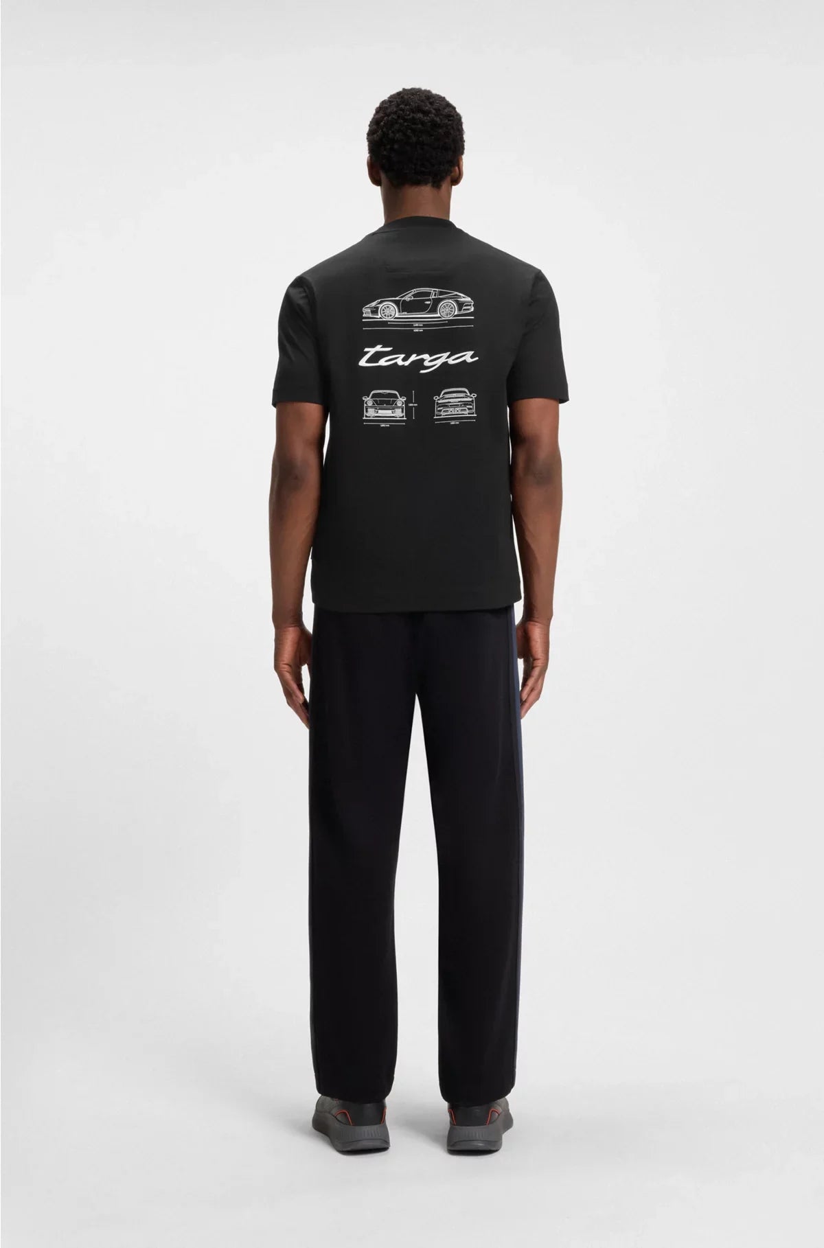 MERCERISED-COTTON T-SHIRT WITH TARGA ARTWORK