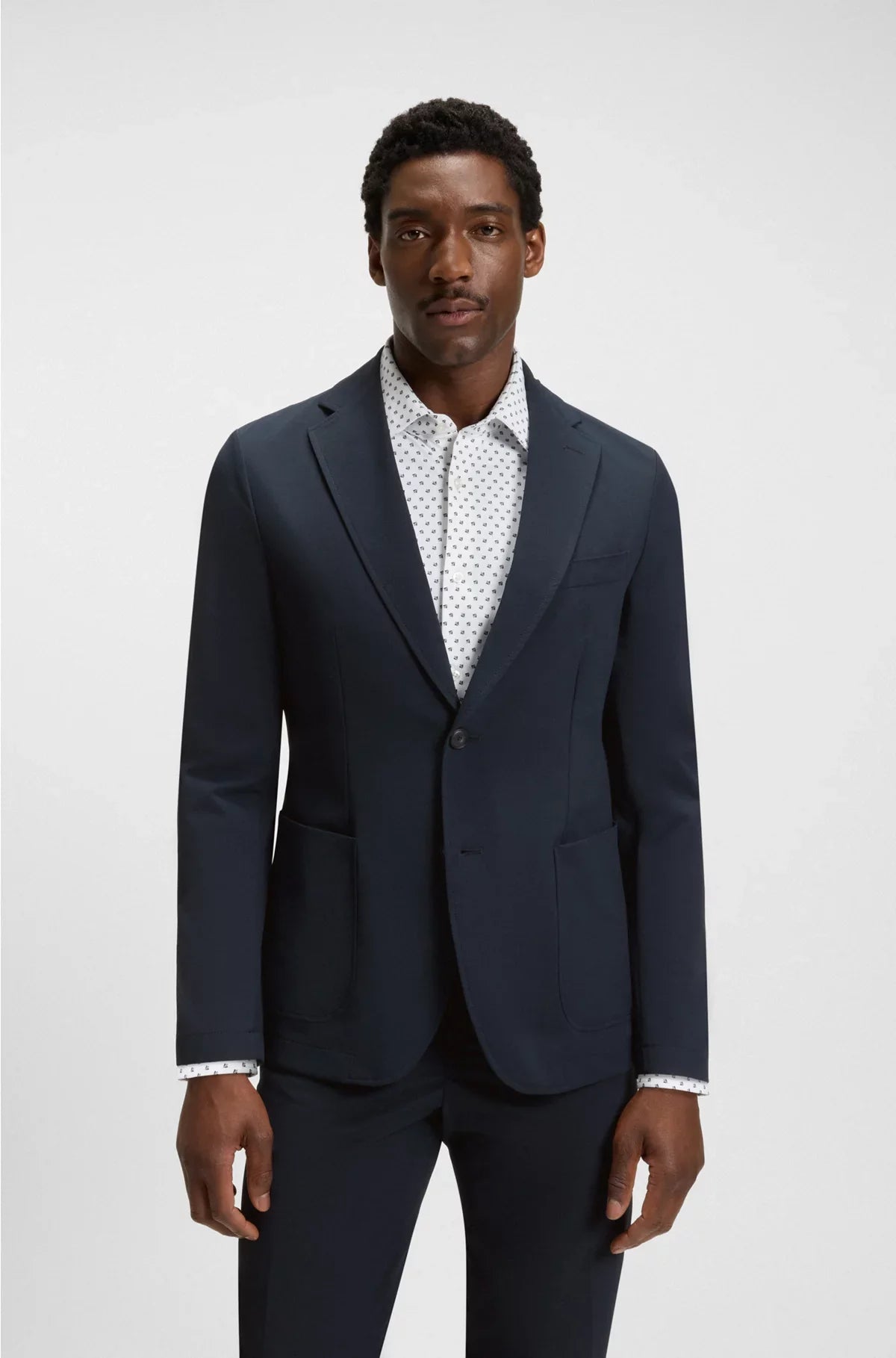 PACKABLE SLIM-FIT BLAZER IN WATER-REPELLENT STRETCH FABRIC
