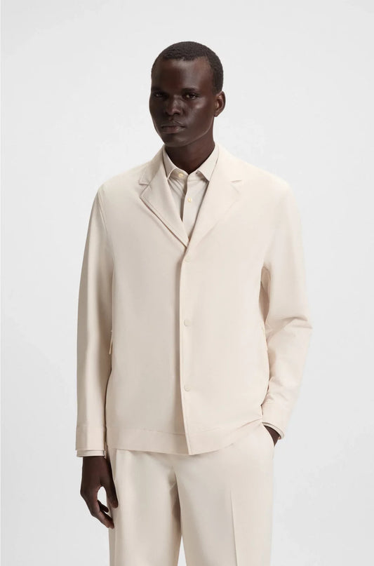 PACKABLE RELAXED-FIT OVERSHIRT IN PERFORMANCE-STRETCH FABRIC
