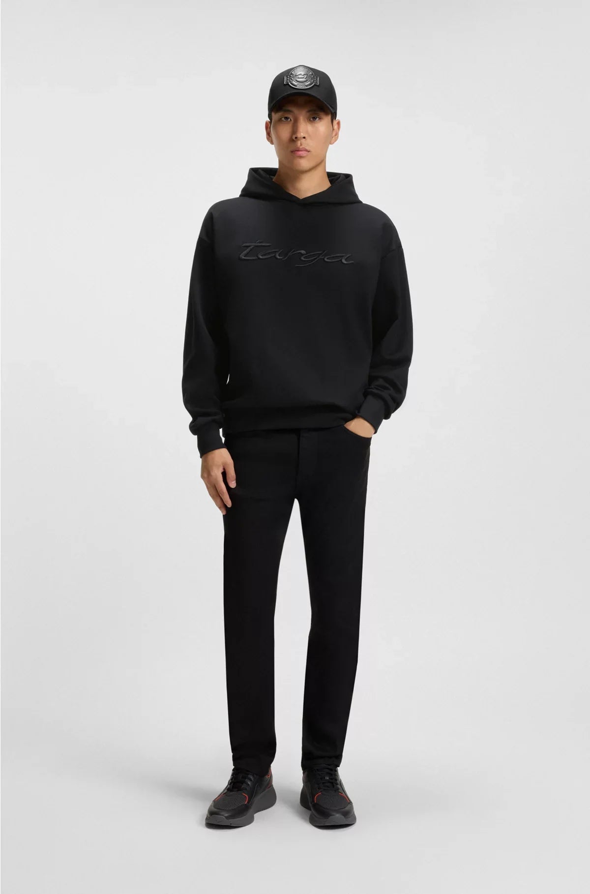 COTTON-BLEND HOODIE WITH TARGA LOGO