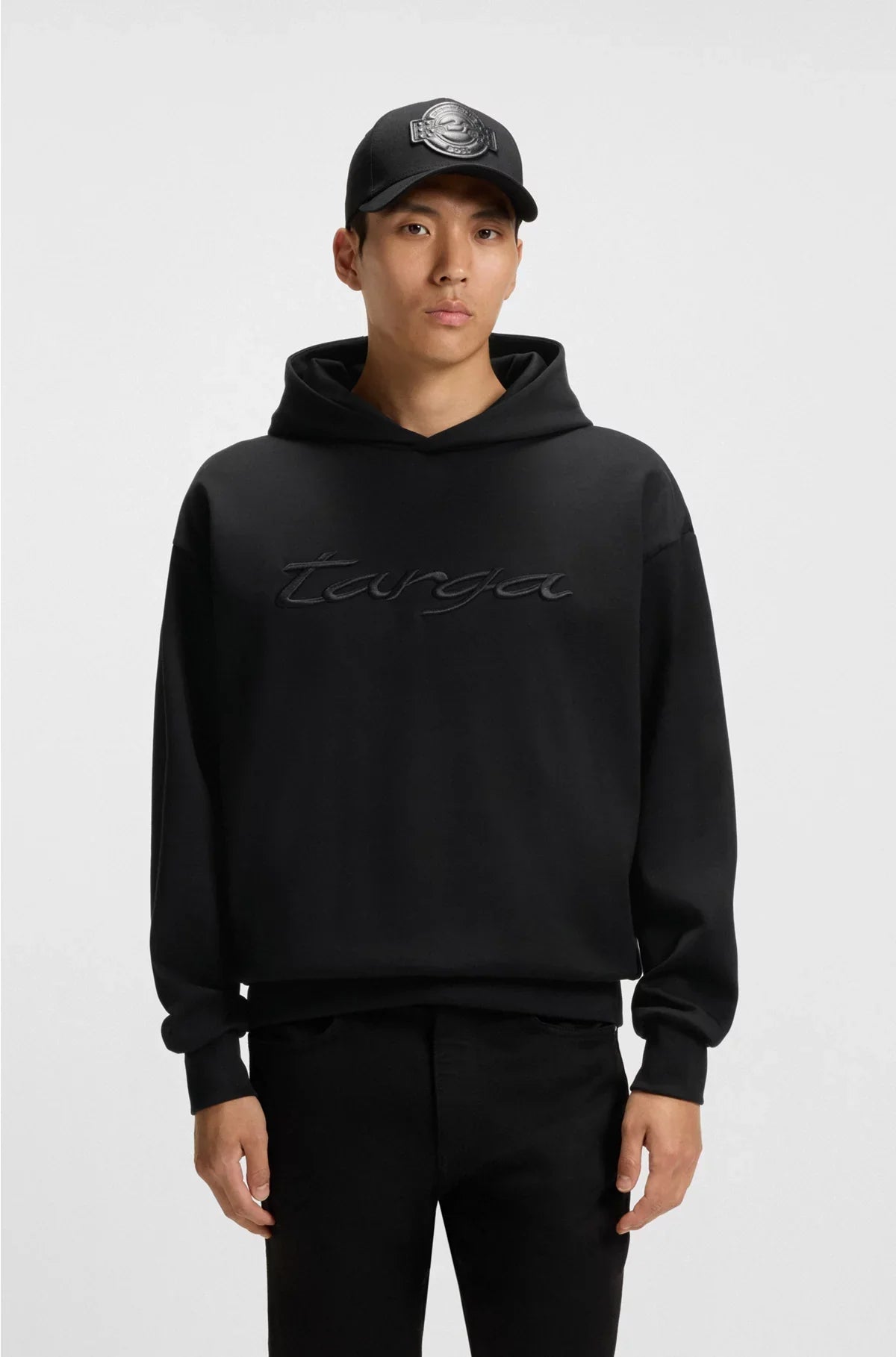 COTTON-BLEND HOODIE WITH TARGA LOGO