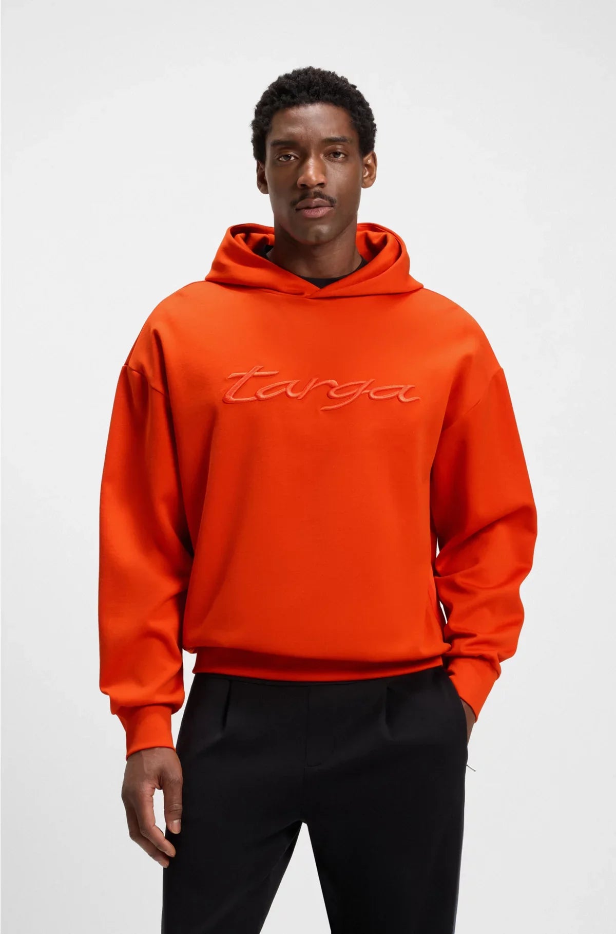 COTTON-BLEND HOODIE WITH TARGA LOGO
