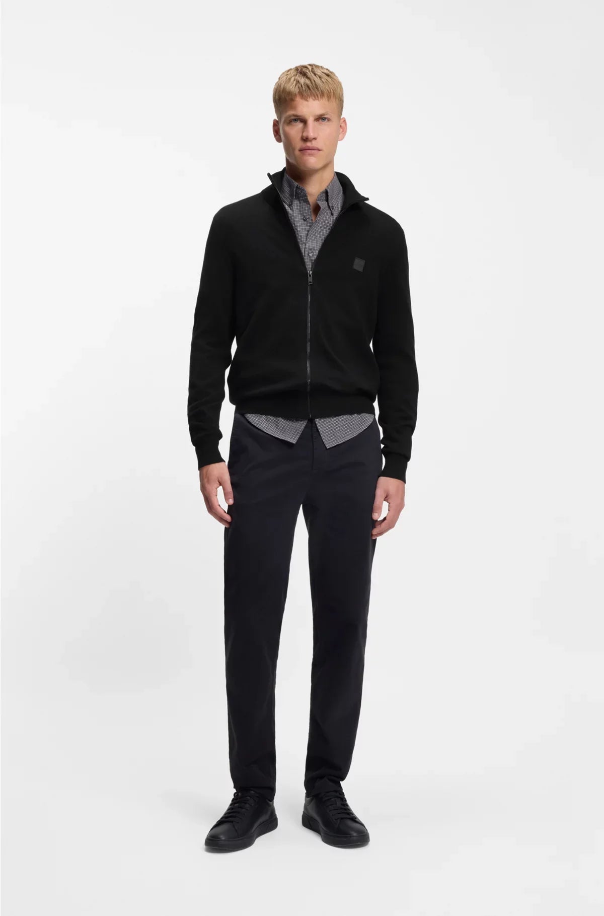 KNITTED JACKET IN COTTON AND CASHMERE